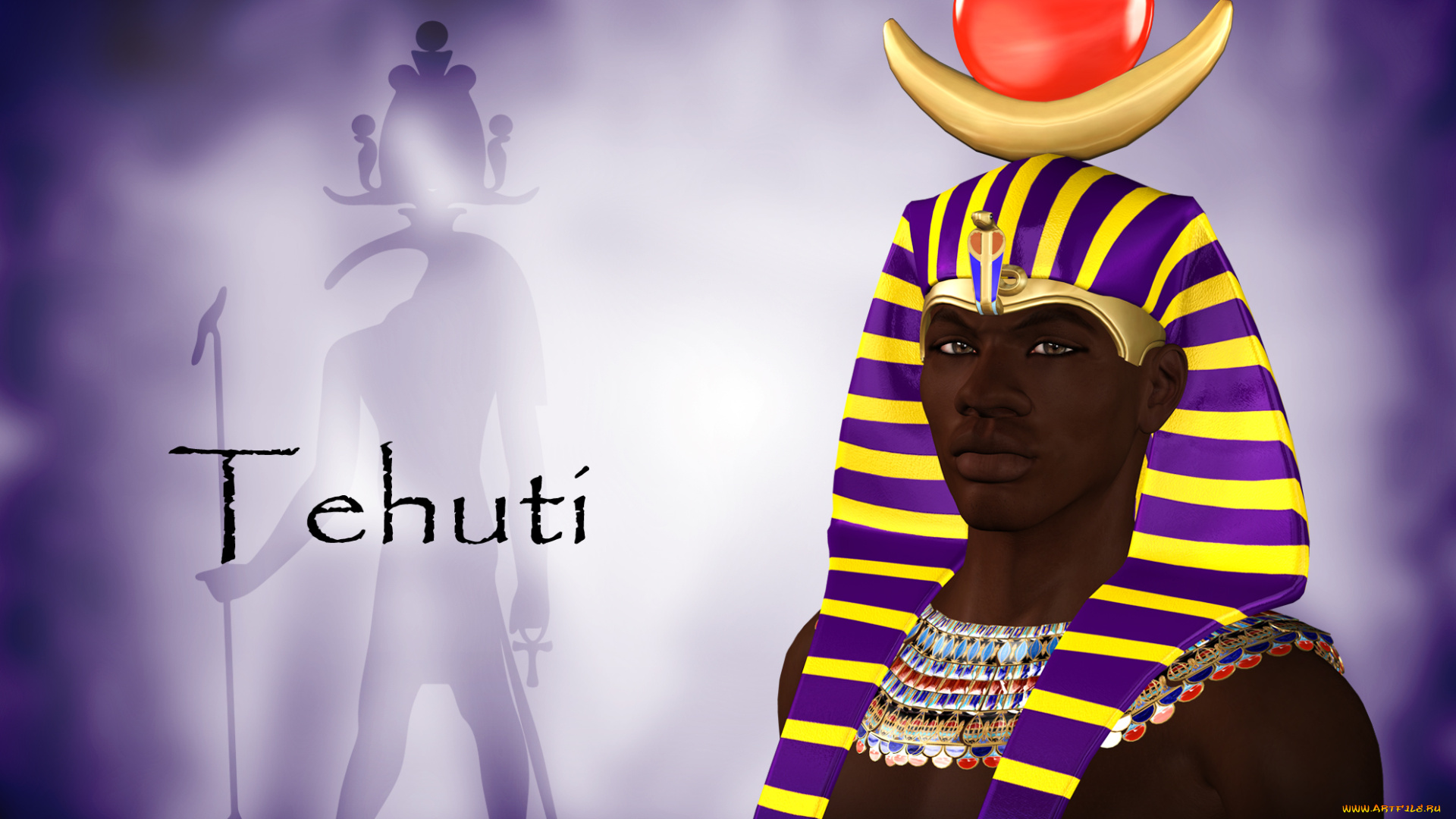 3д, графика, historical, история, древний, египет, бог, фараон