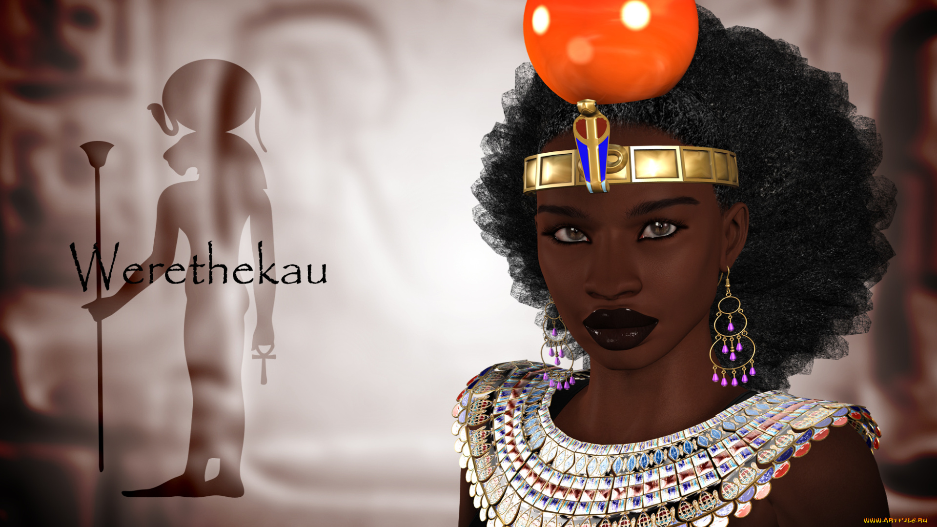 3д, графика, historical, история, древний, египет, бог, фараон