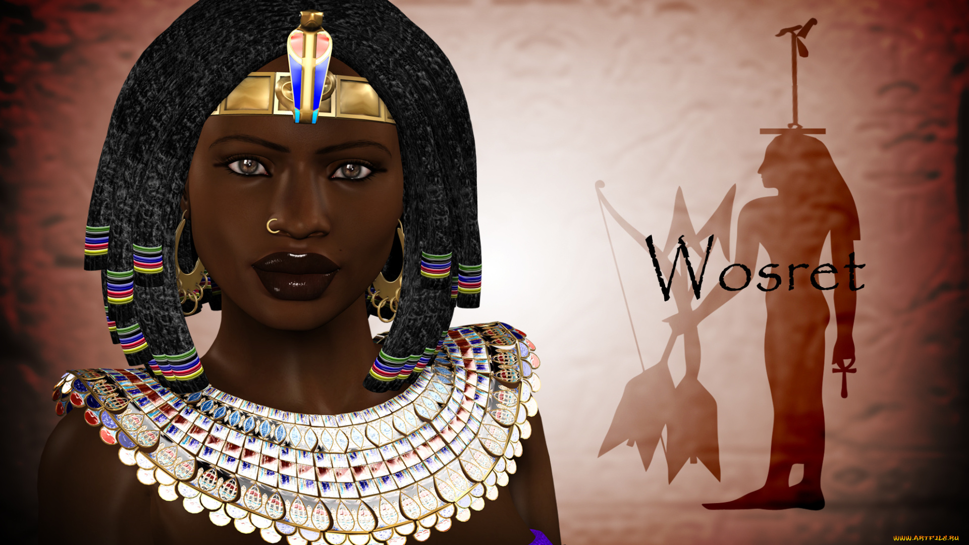 3д, графика, historical, история, фараон, древний, египет, бог