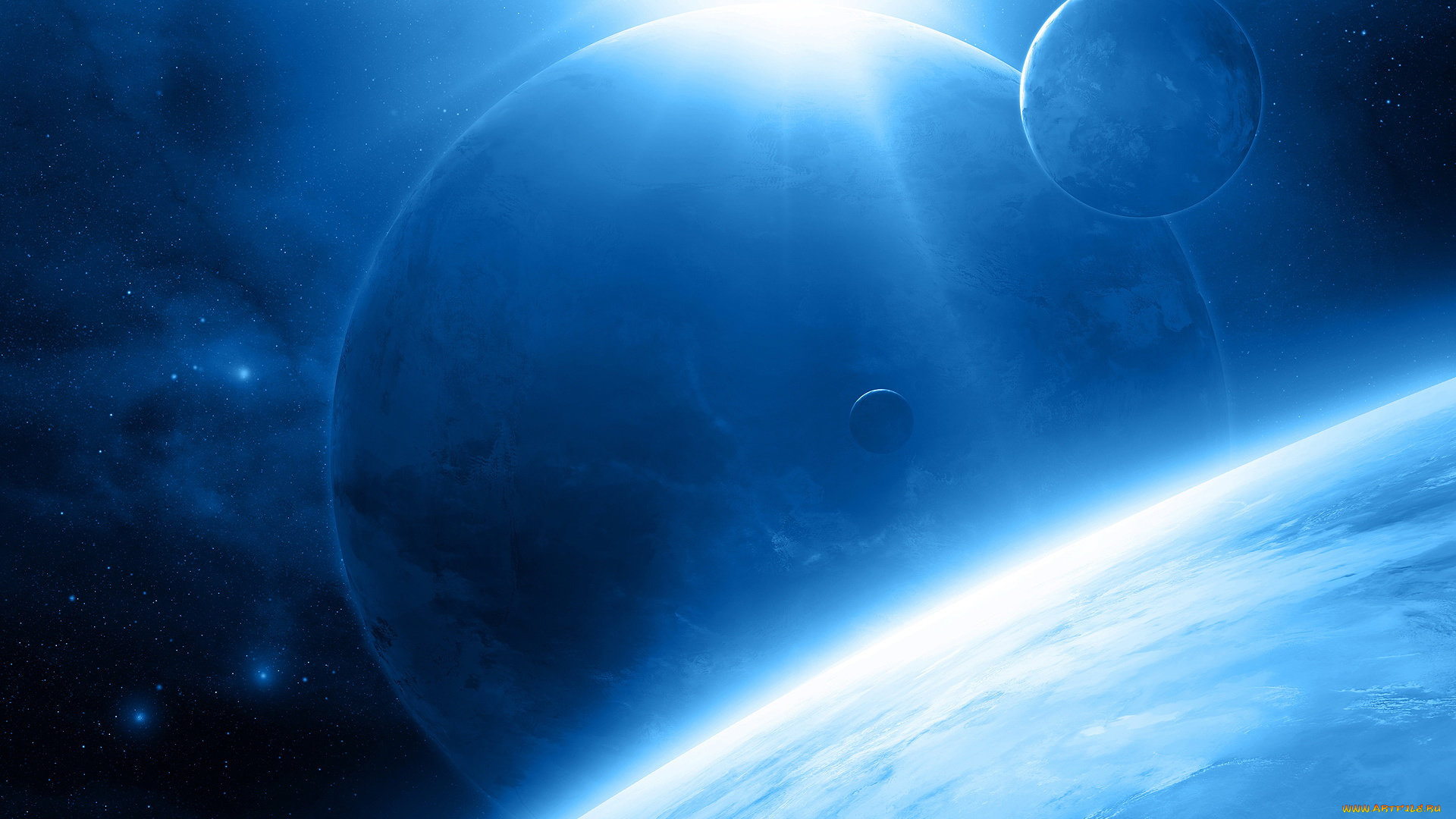 космос, арт, планеты