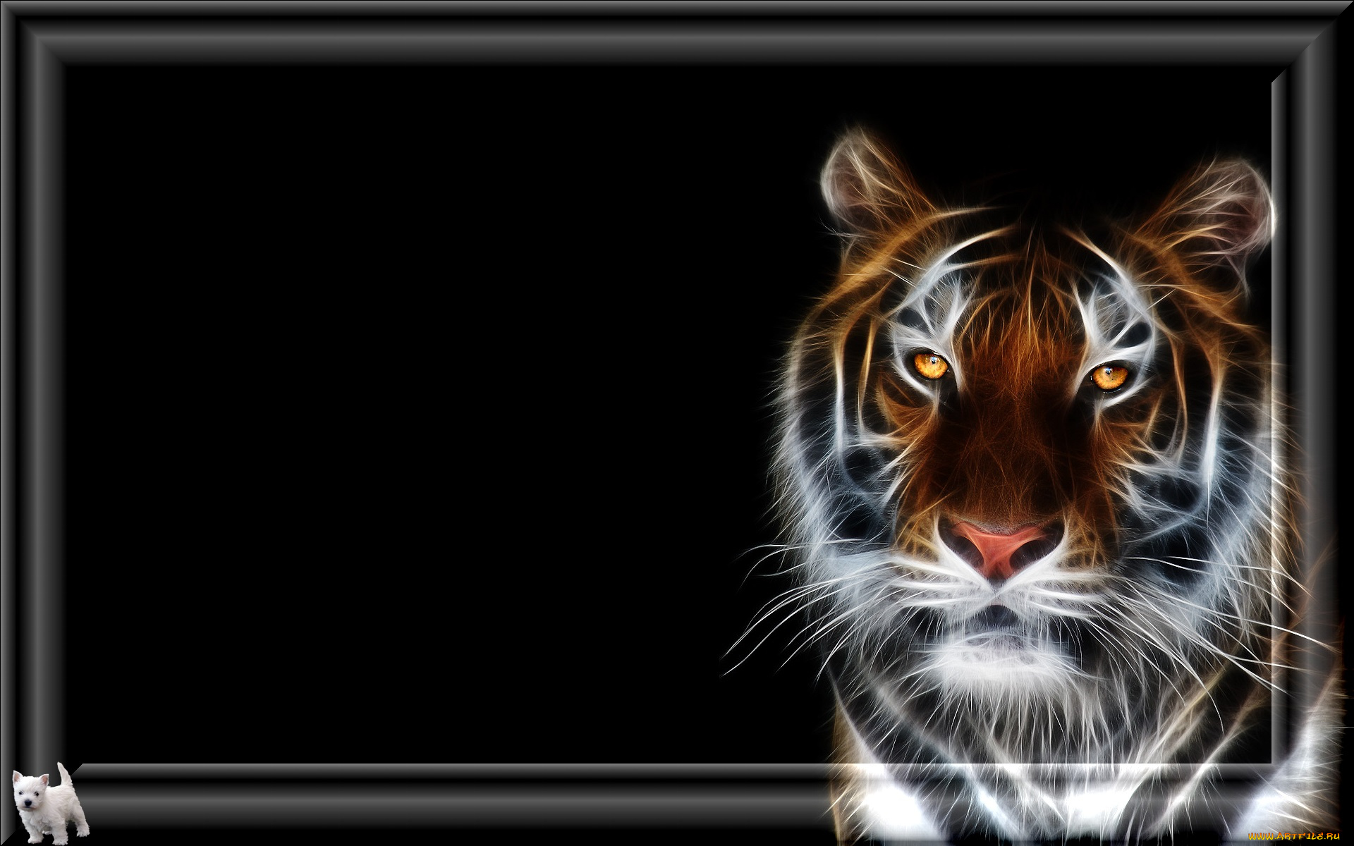 3д, графика, animals, животные, тигр