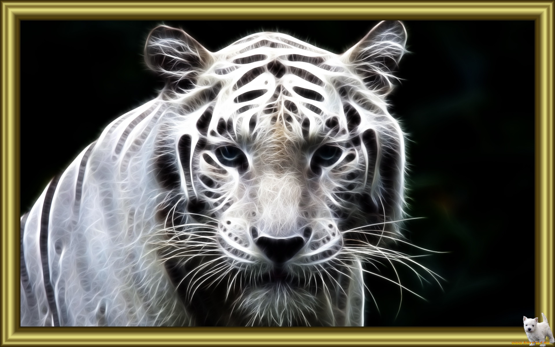 3д, графика, animals, животные, тигр