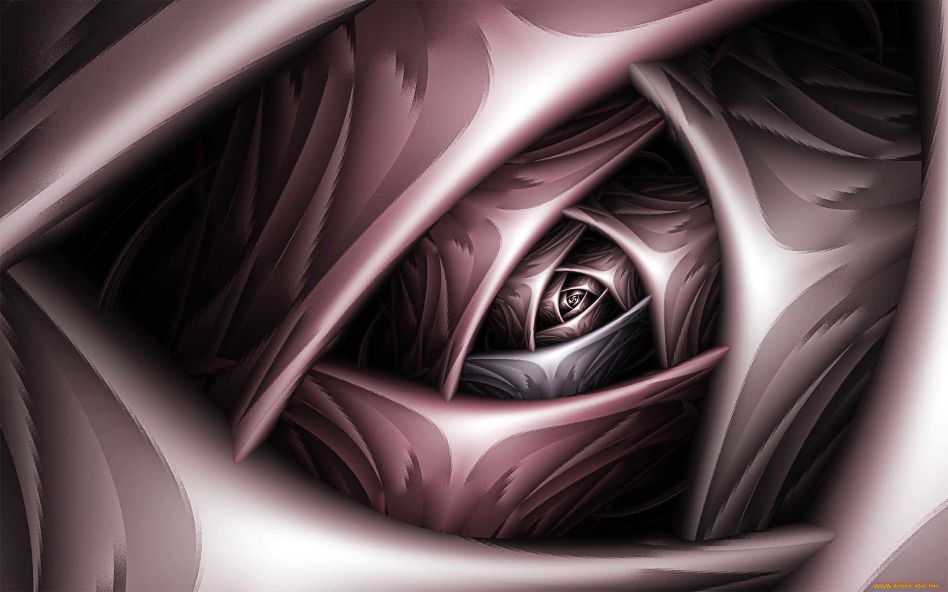 3д, графика, fractal, фракталы, изгибы, линии, узор, цвета, фон