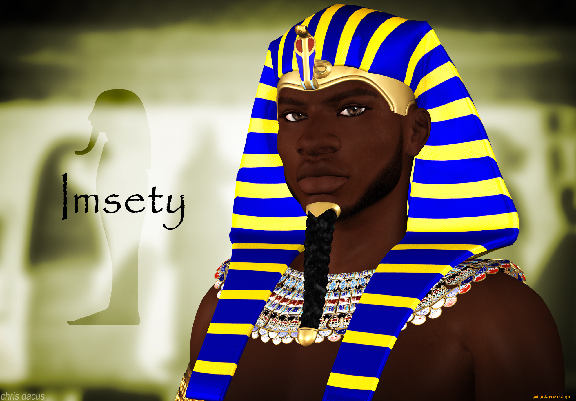 3д, графика, historical, история, фараон, древний, египет, бог
