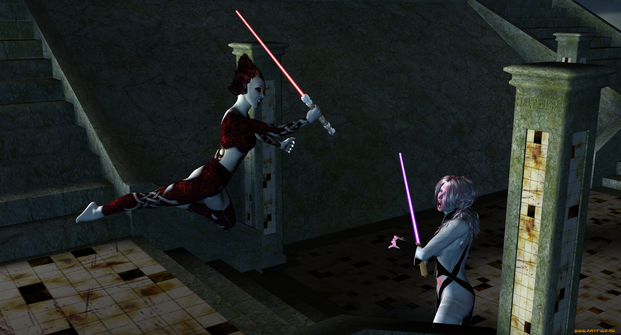 3д, графика, elves, эльфы