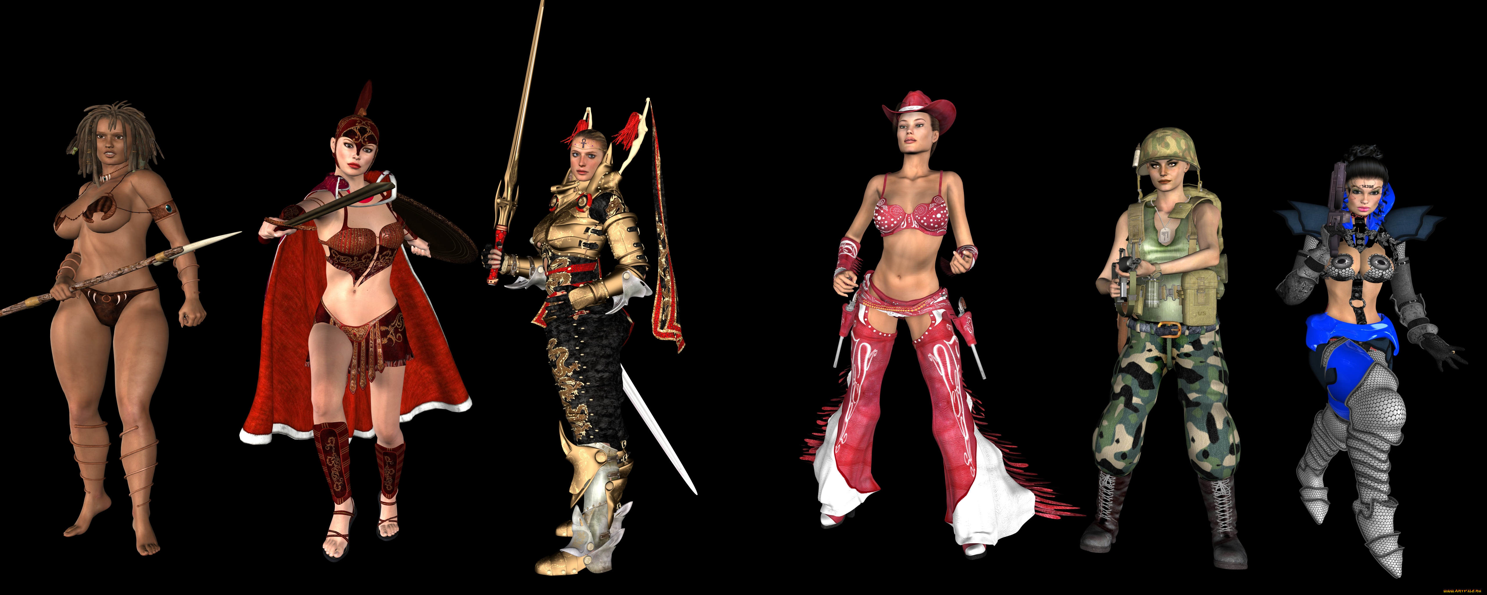 3д, графика, fantasy, фантазия, девушки