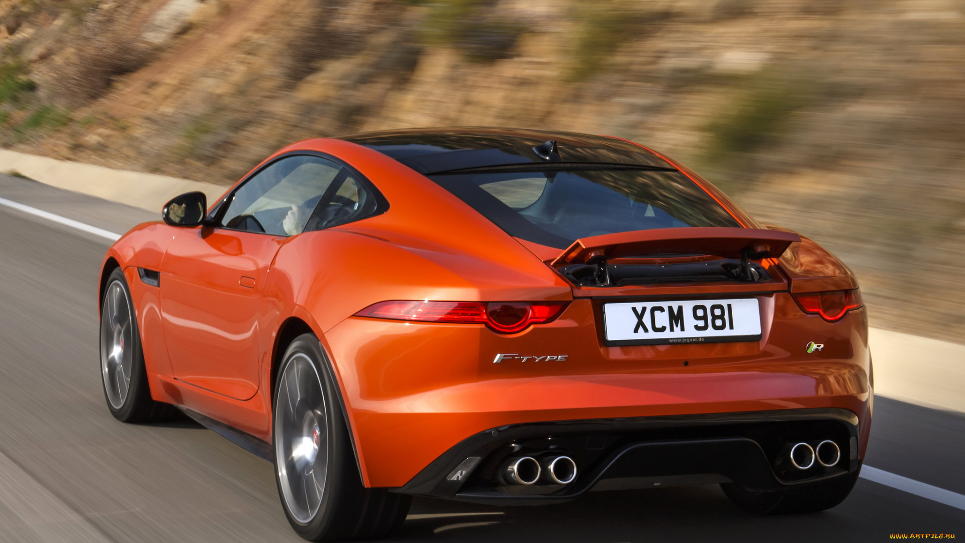 автомобили, jaguar, 2014, r, coupе, f-type, красный