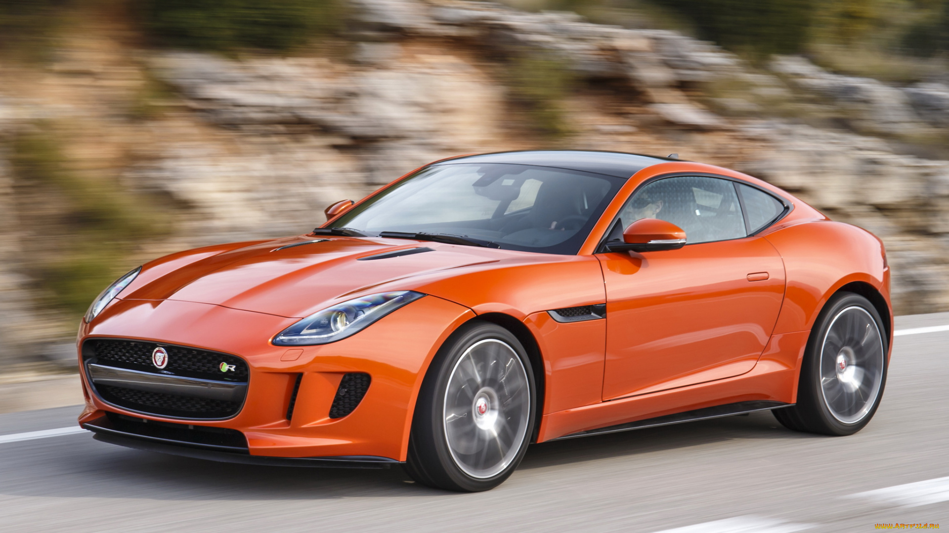 автомобили, jaguar, красный, 2014, r, coupе, f-type