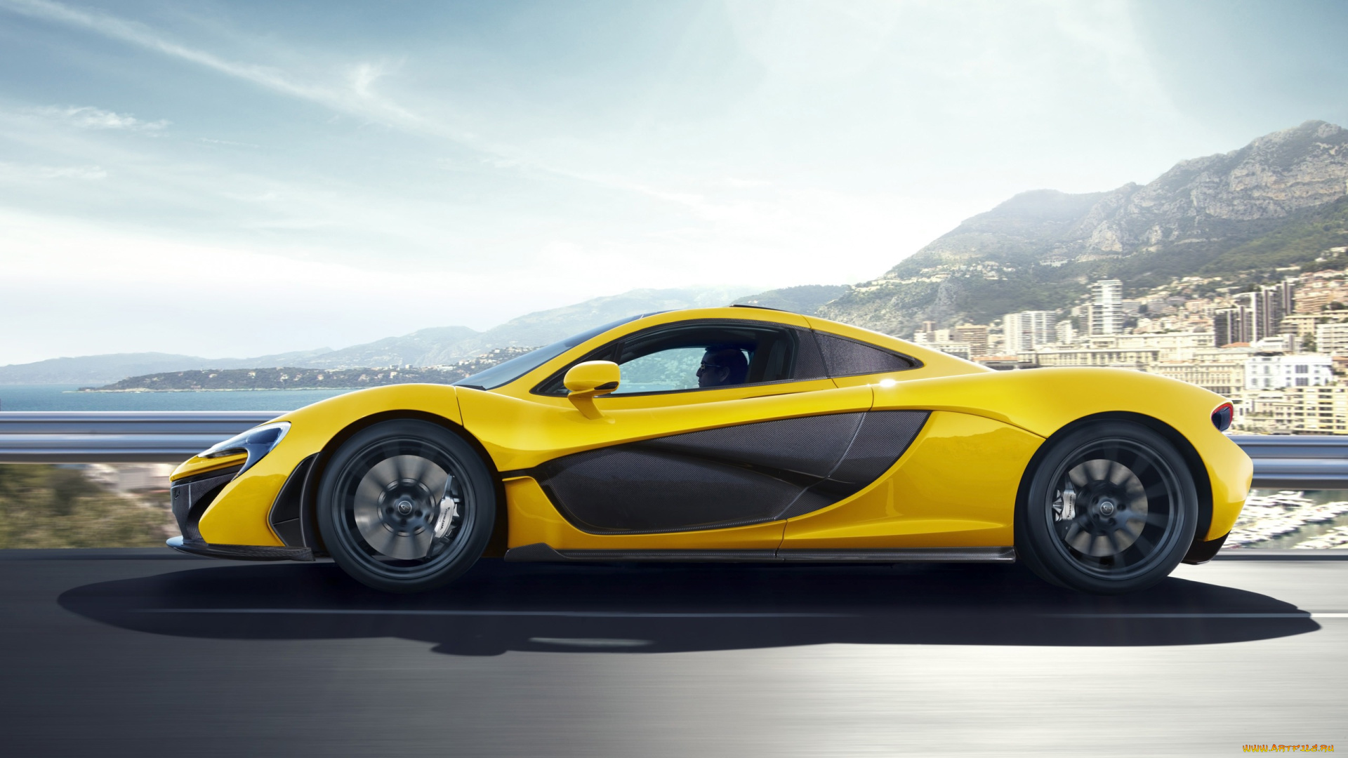 автомобили, mclaren, желтый, monaco, at, p1