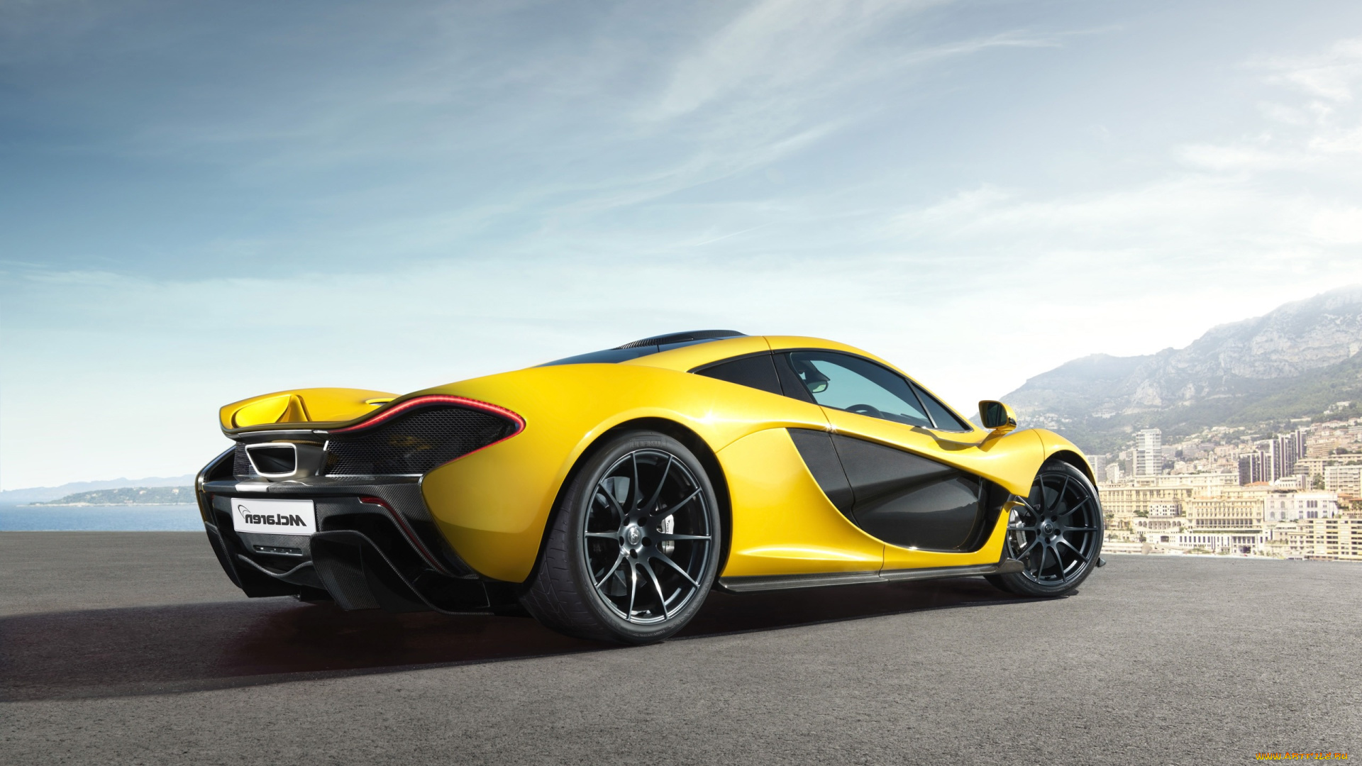 автомобили, mclaren, желтый, monaco, at, p1