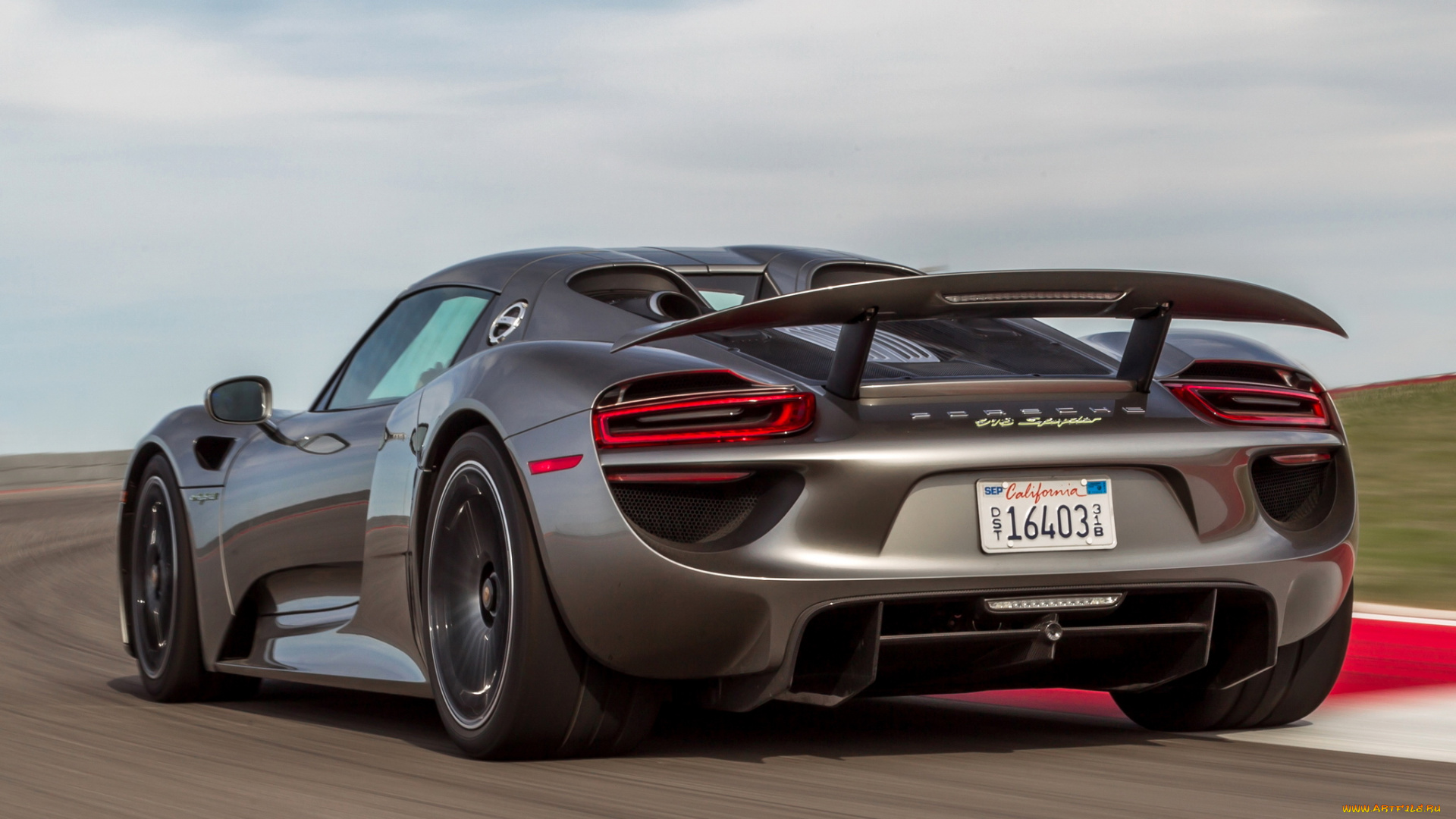 автомобили, porsche, темный, 2014, us-spec, spyder, 918