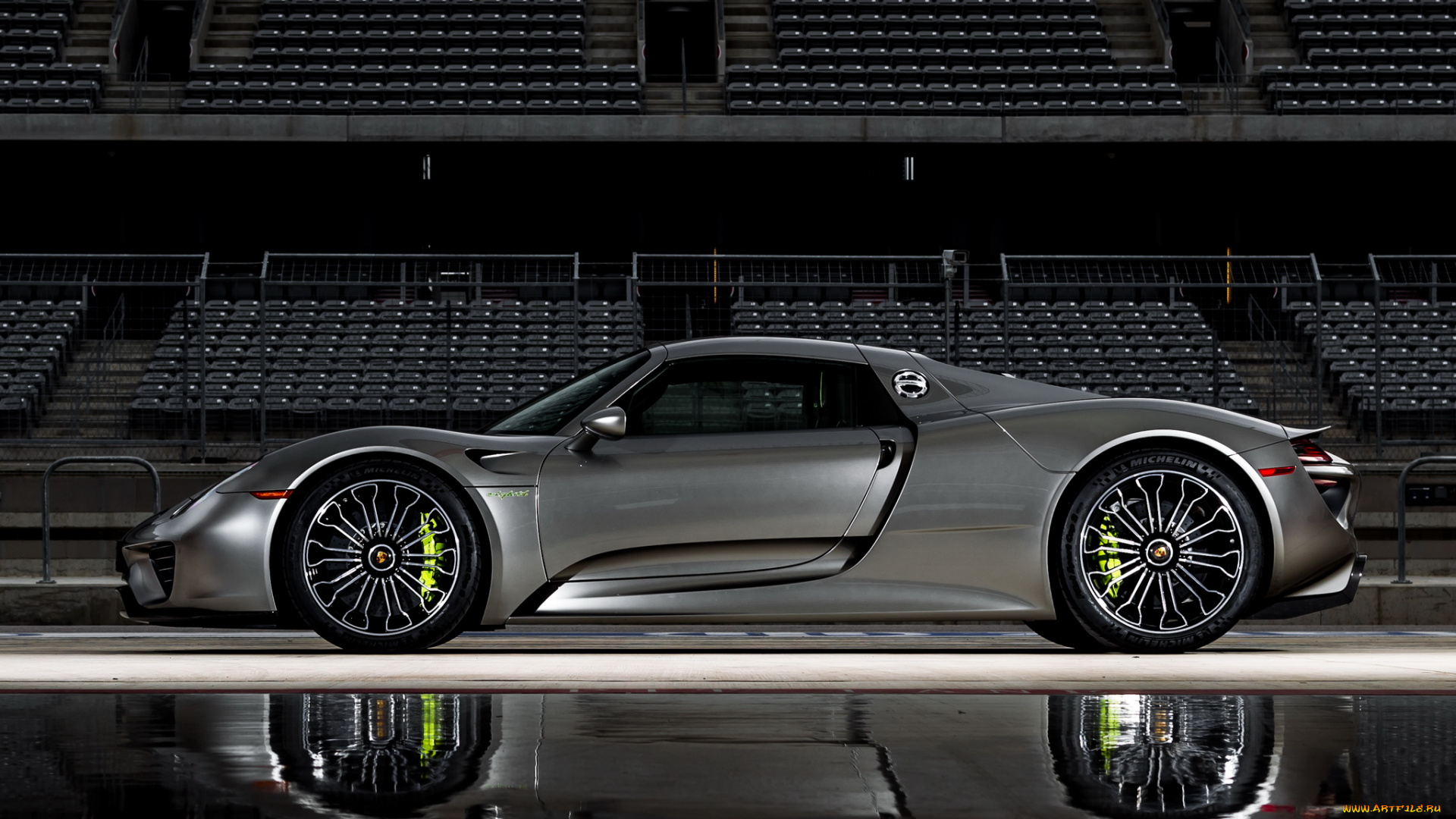 автомобили, porsche, us-spec, 918, spyder, темный, 2014