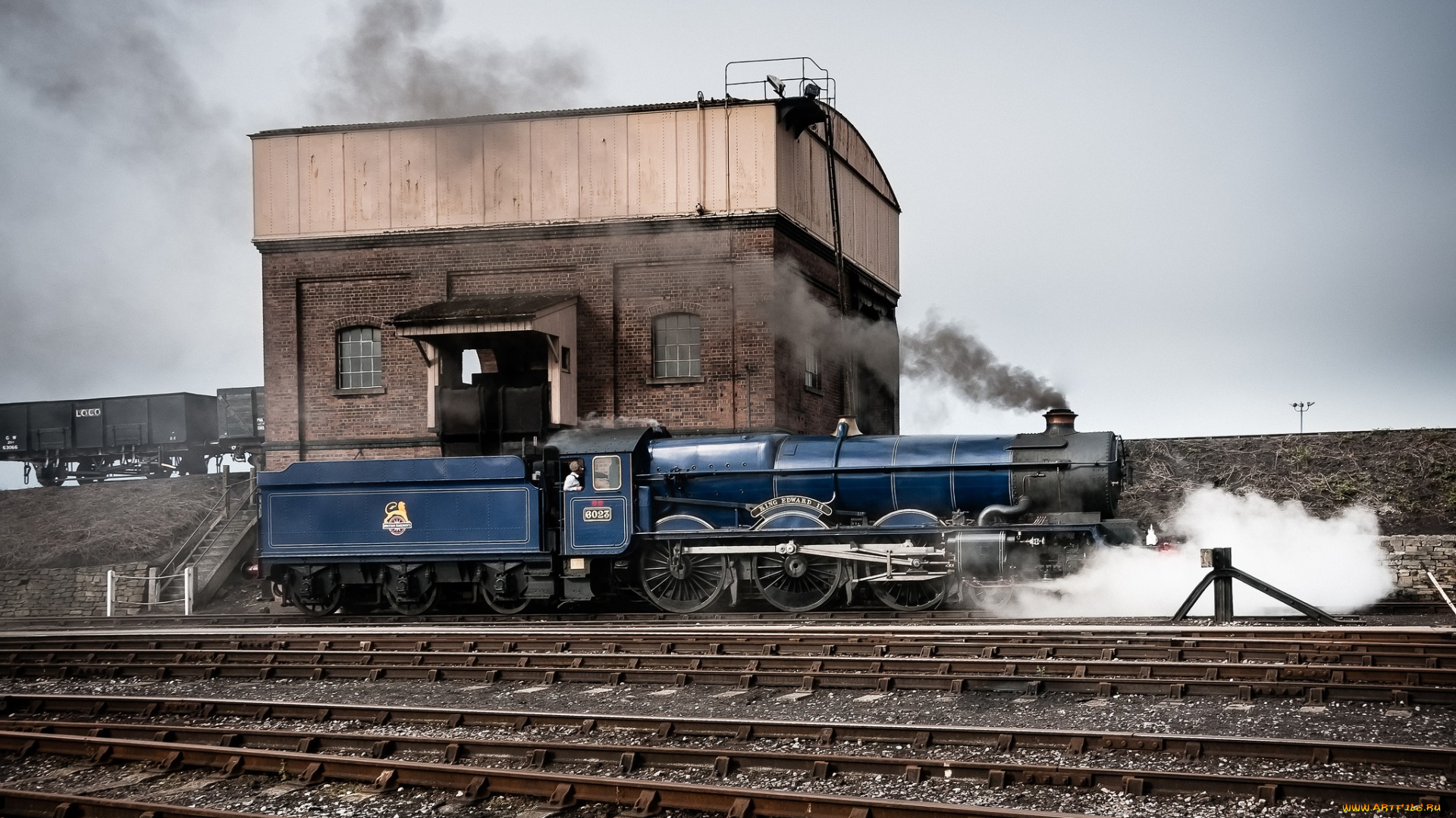 техника, паровозы, дорога, железная, паровоз, рельсы