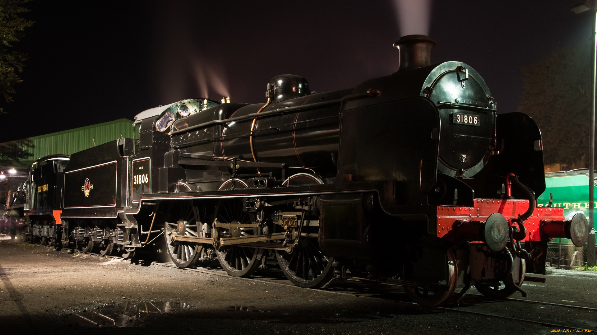 техника, паровозы, паровоз, железная, дорога, рельсы