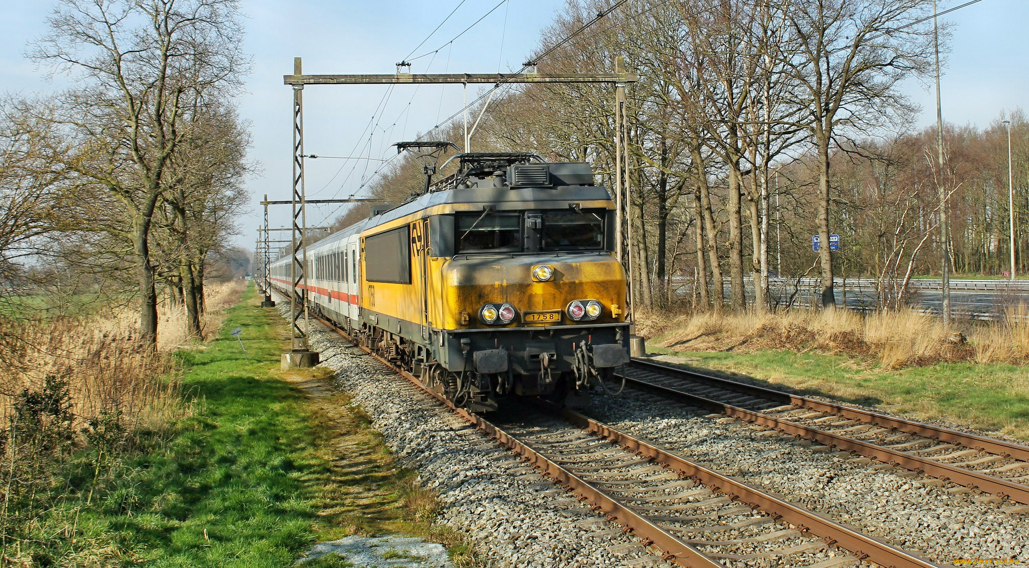 техника, поезда, состав, локомотив, рельсы, дорога, железная