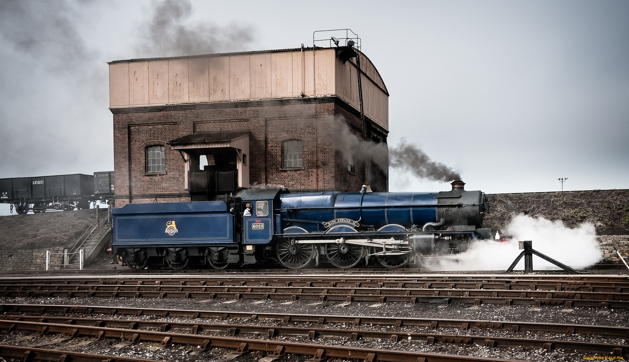 техника, паровозы, дорога, железная, паровоз, рельсы