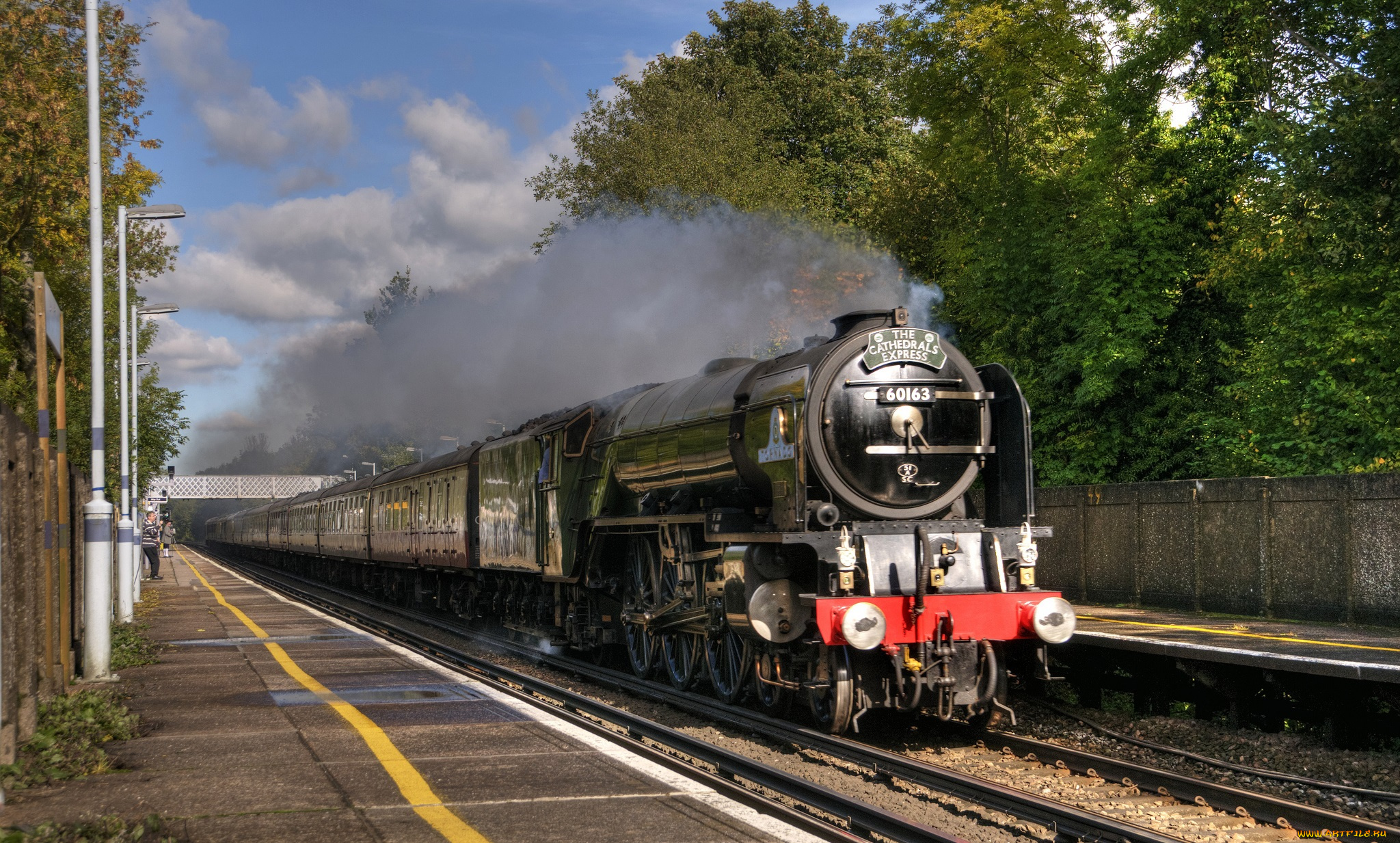 техника, паровозы, состав, паровоз, рельсы, дорога, железная