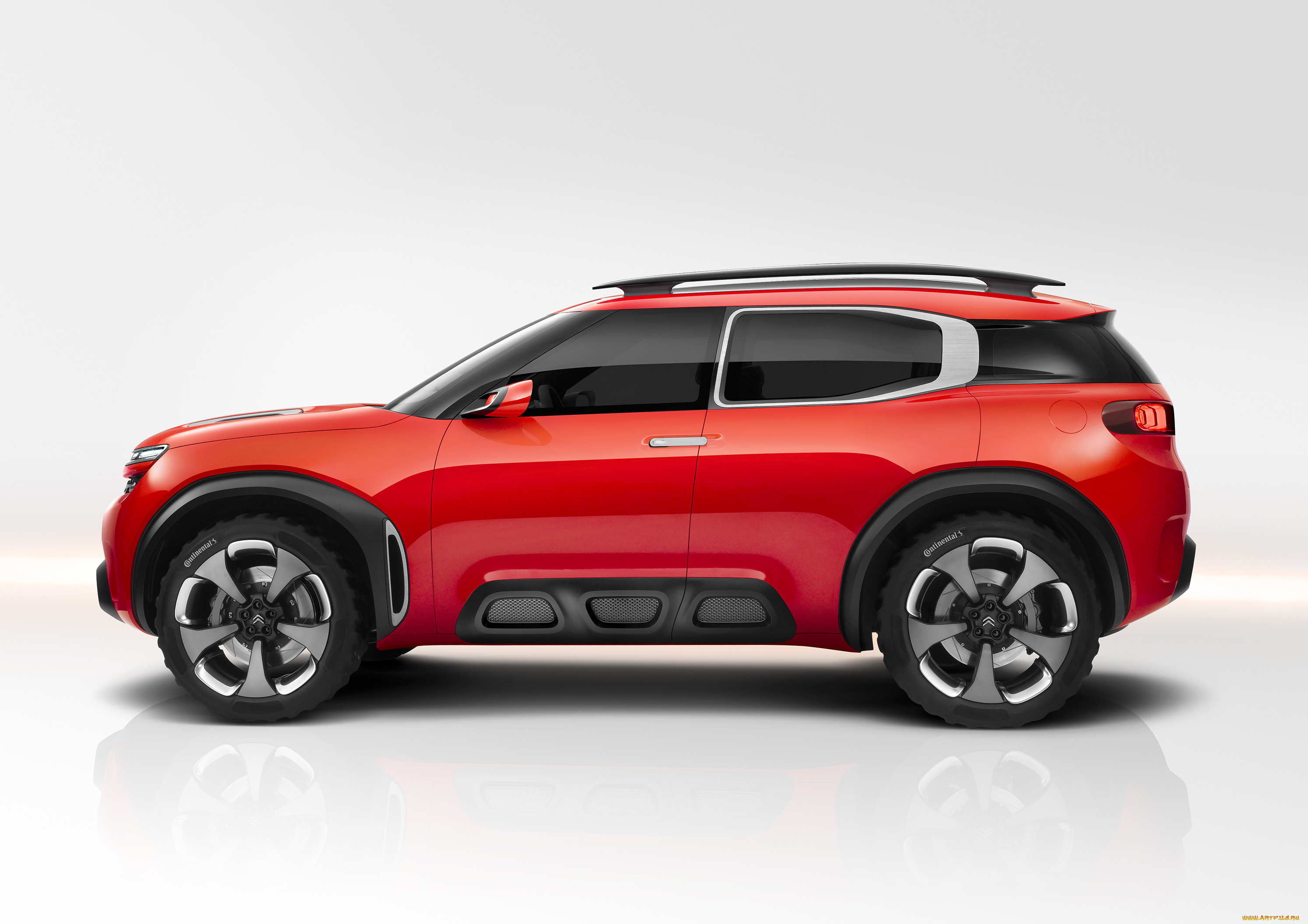 автомобили, citroen, 2015г, concept, aircross, citroеn, красный