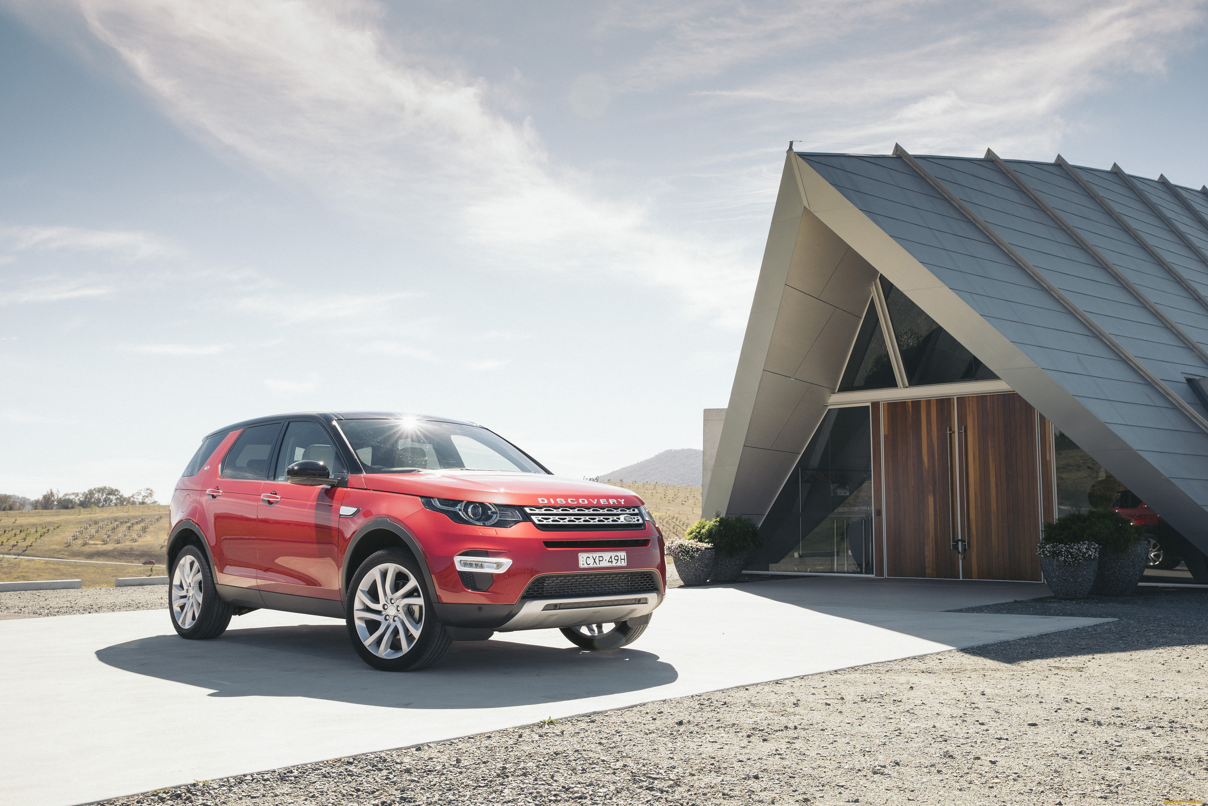 автомобили, land-rover, красный, 2015г, l550, au-spec, luxury, hse, sport, land, rover, discovery