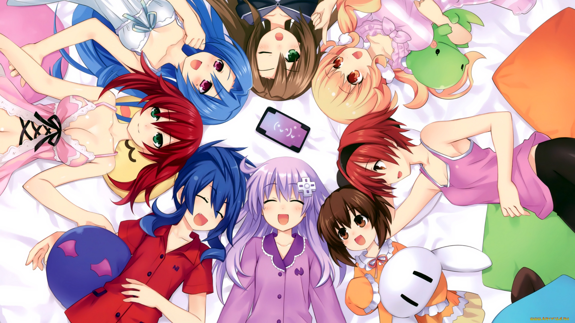 аниме, hyperdimension, neptunia, hyperdimension, neptunia, девочки