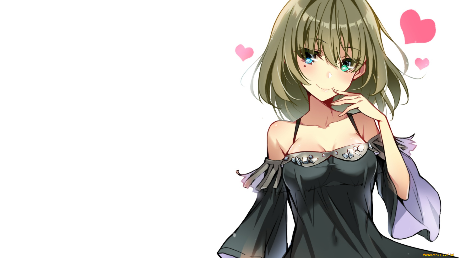 аниме, idolm@ster, сердечки, девушка