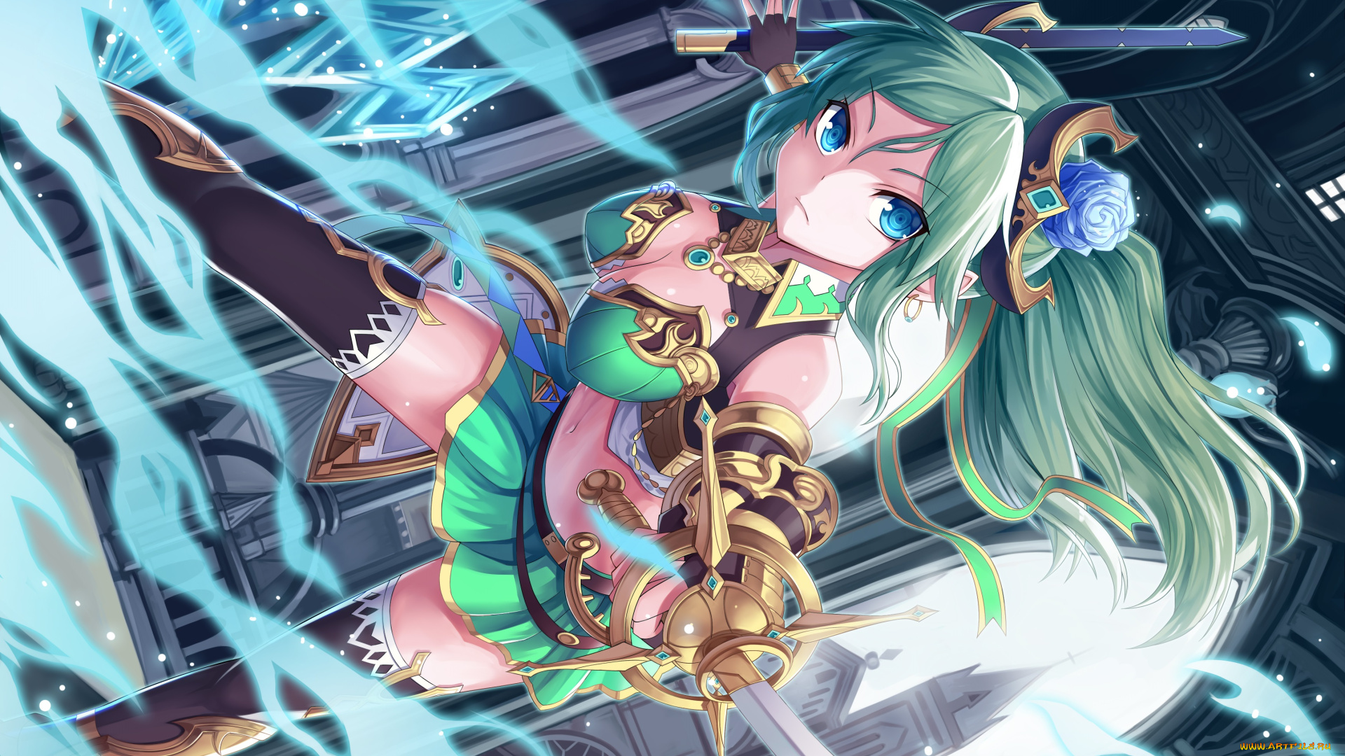 аниме, оружие, , техника, , технологии, девушка, арт