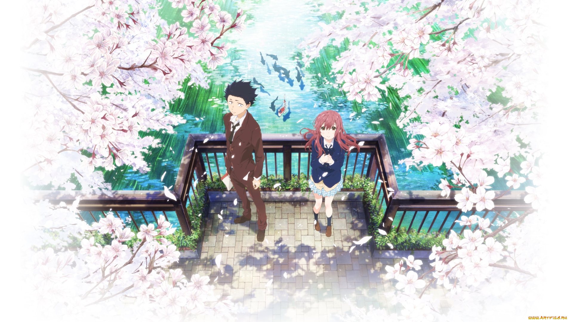 koe, no, katachi, аниме, город, , улицы, , здания, nishimiya, shouko, koe, no, katachi, ishida, shouya
