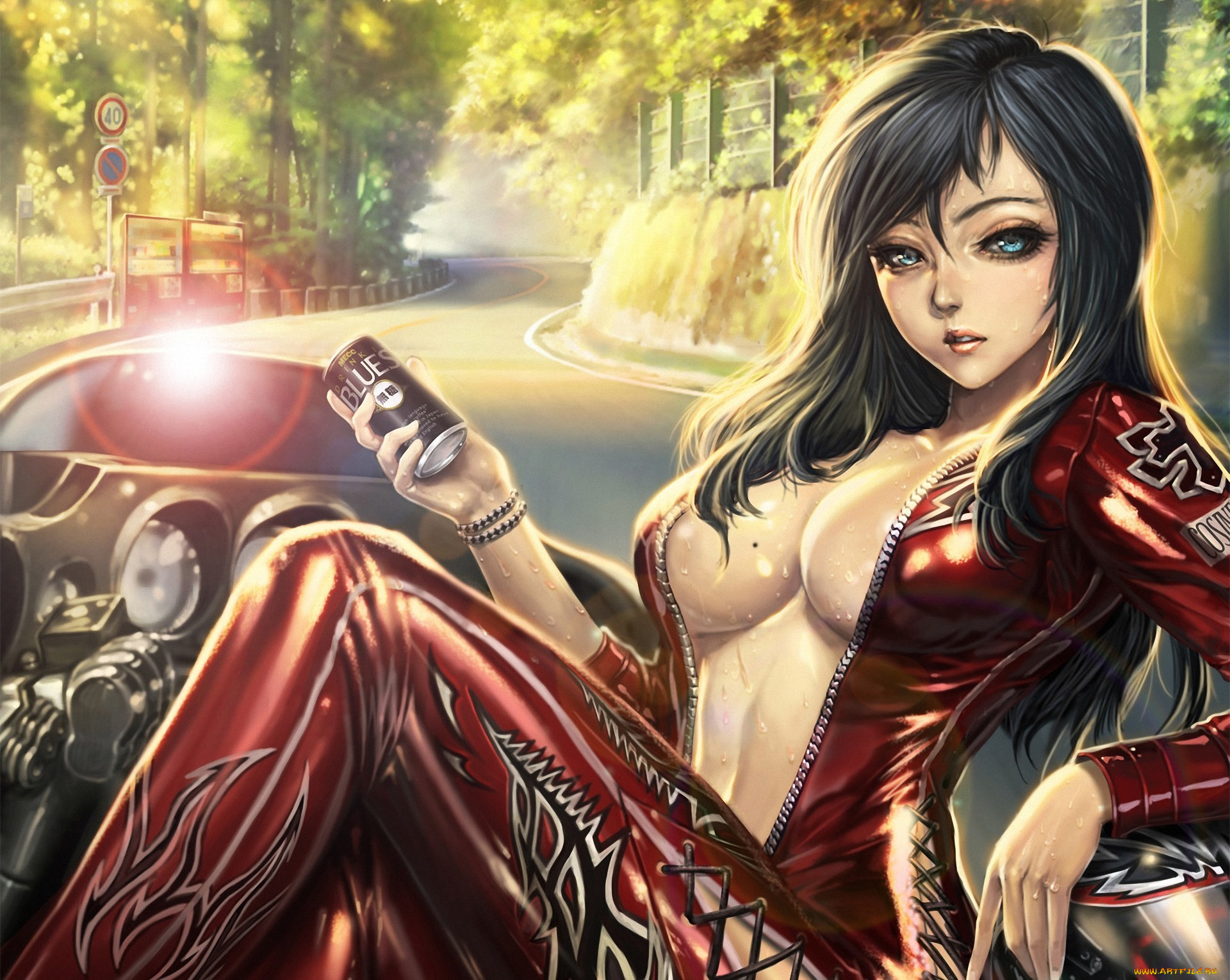 аниме, furyou, michi, ~gang, road~, девушка, furyou, michi, gang, road