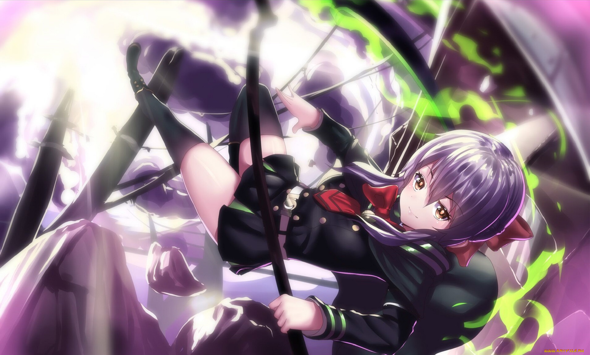 аниме, owari, no, seraph, девушка