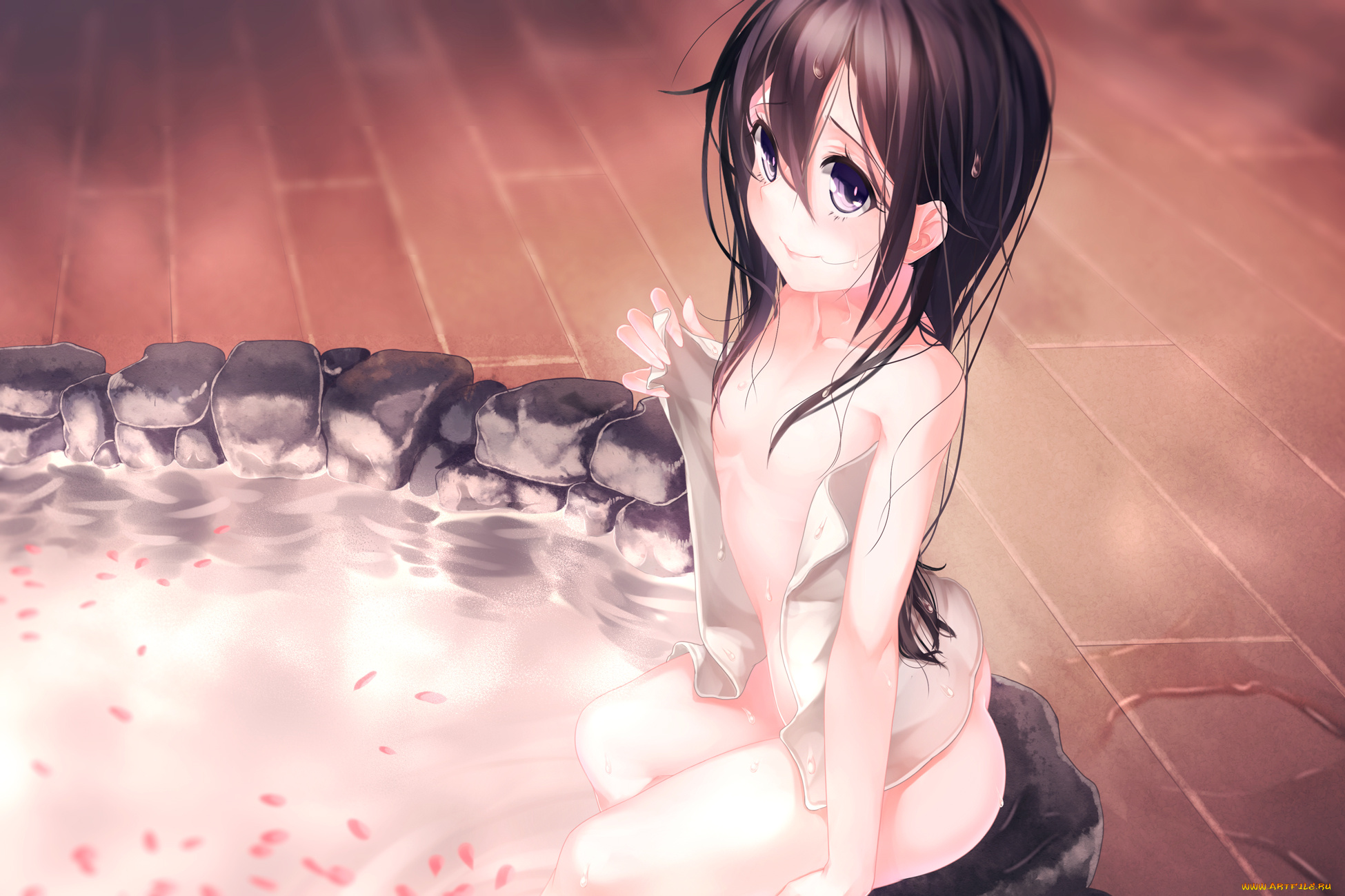 аниме, sword, art, online, sword, art, online, баня, девочка