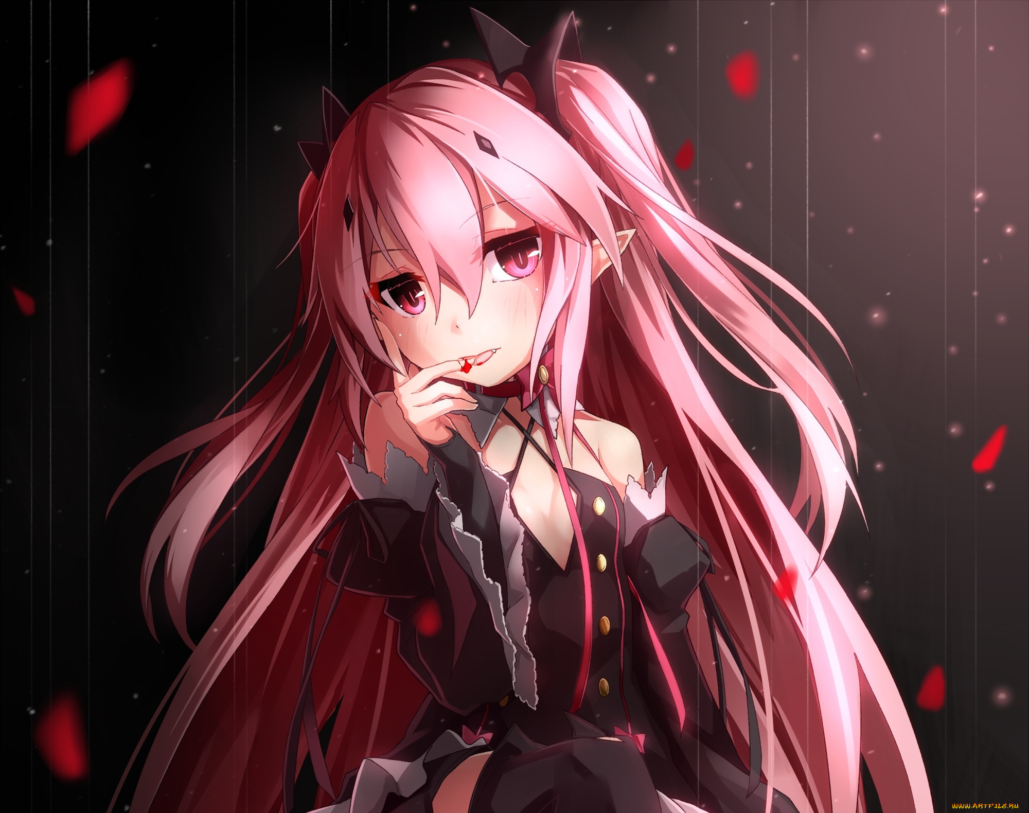 аниме, owari, no, seraph, krul, tepes, owari, no, seraph, takanashie