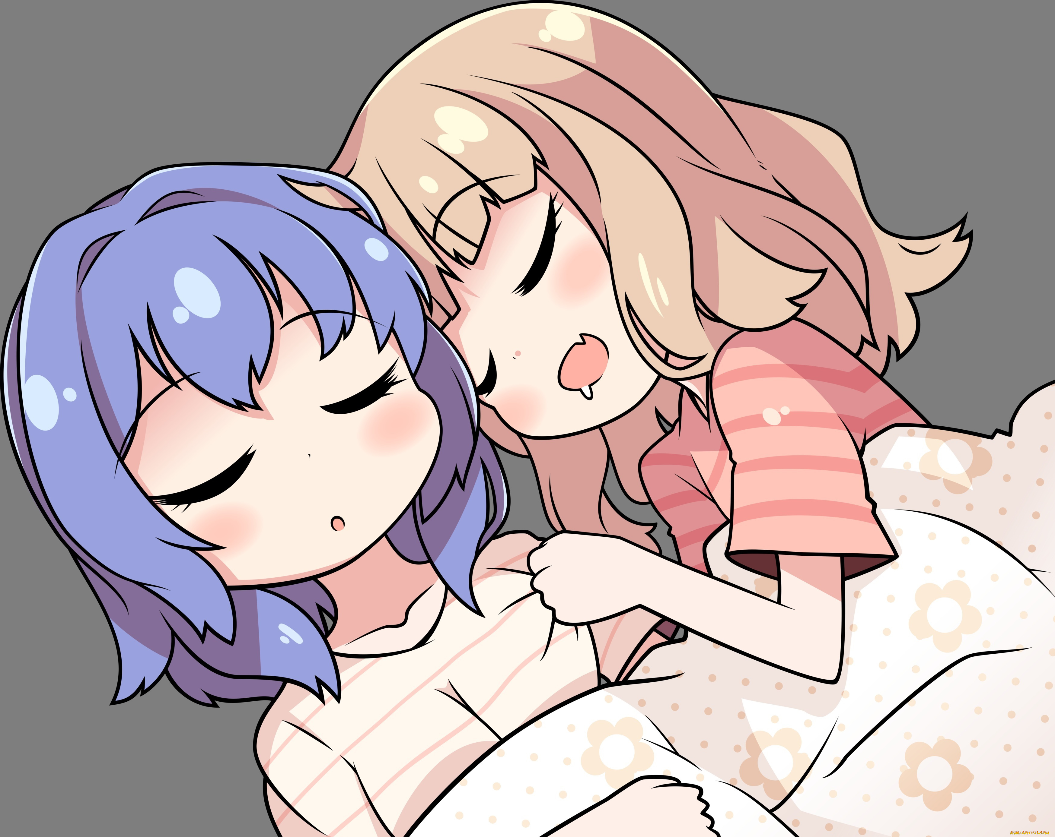 аниме, yuru, yuri, oomuro, sakurako, furutani, himawari, yuru, yuri