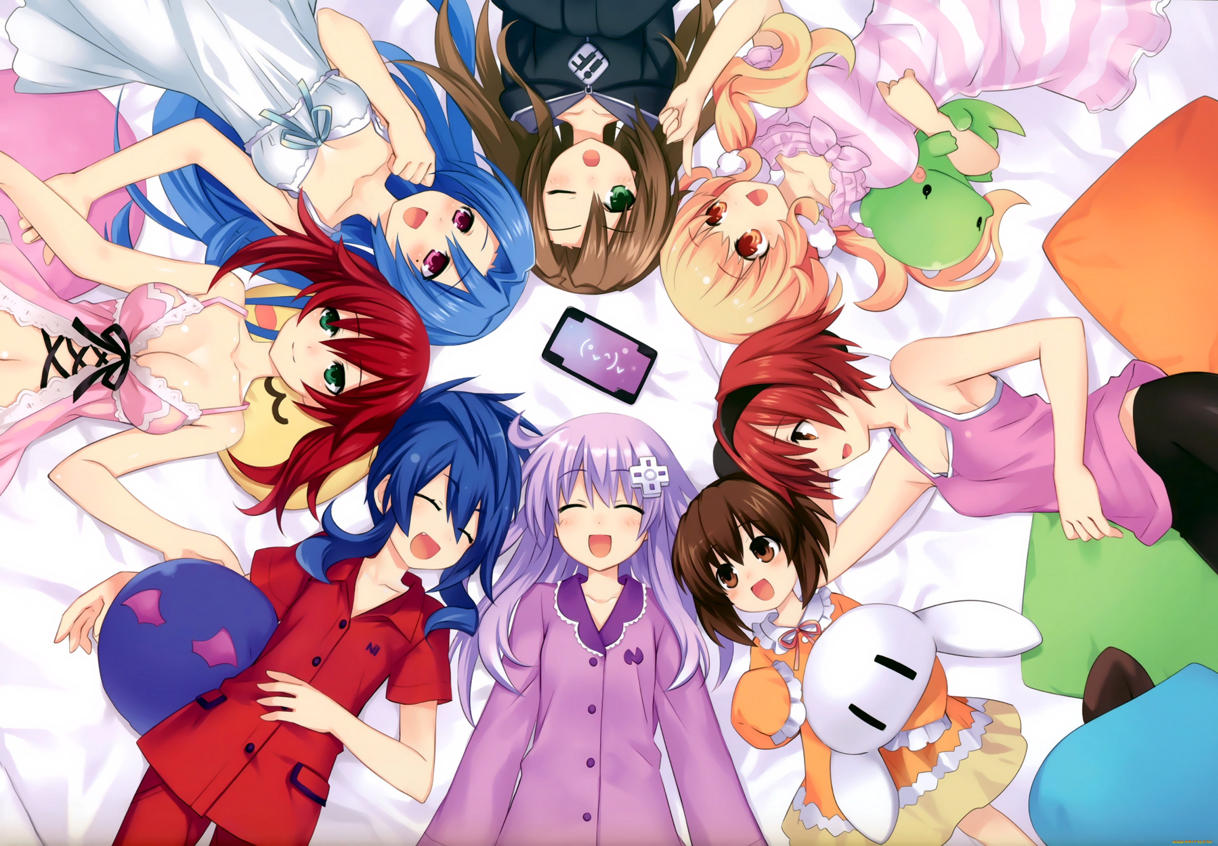 аниме, hyperdimension, neptunia, hyperdimension, neptunia, девочки