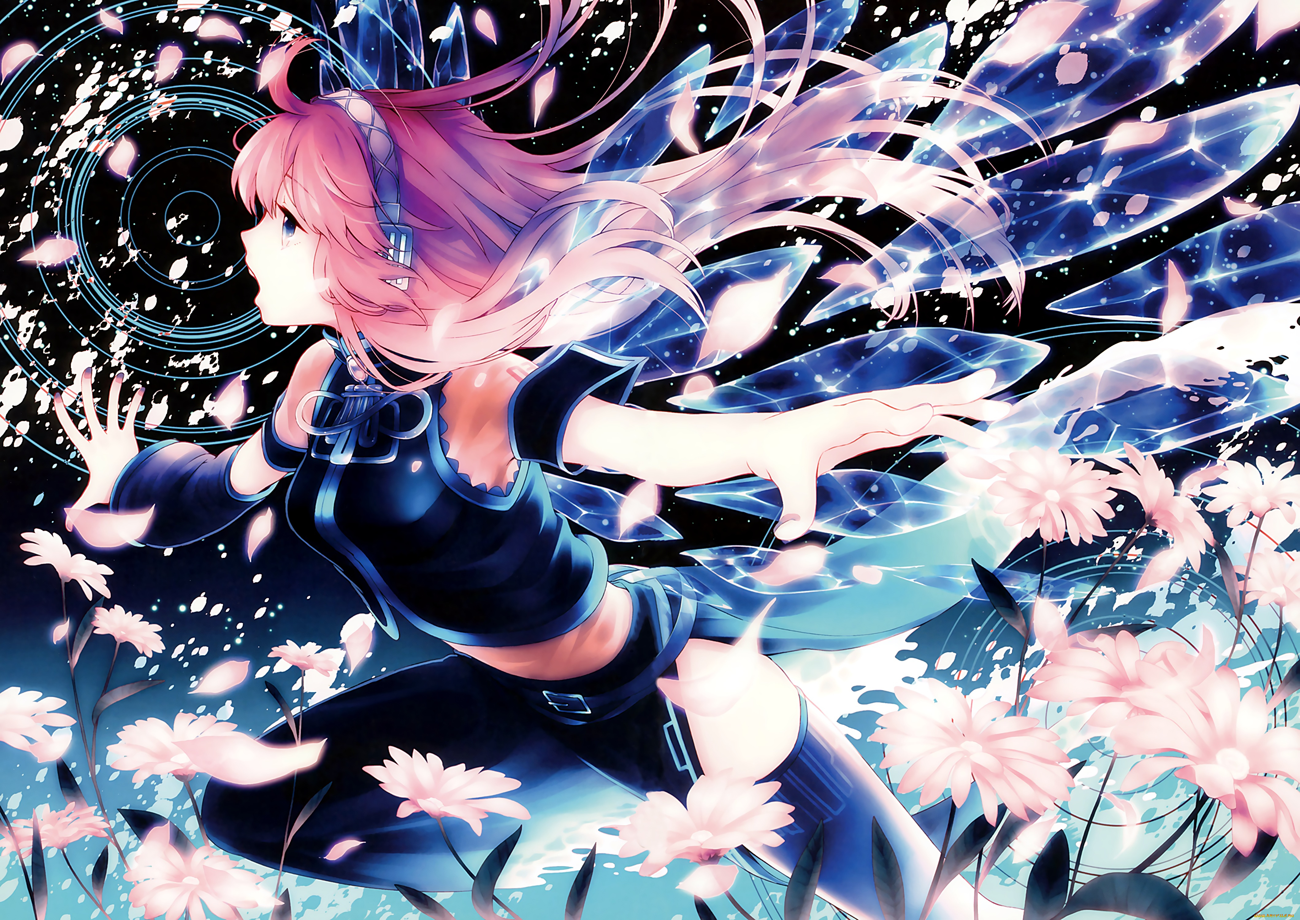 аниме, vocaloid, megurine, luka