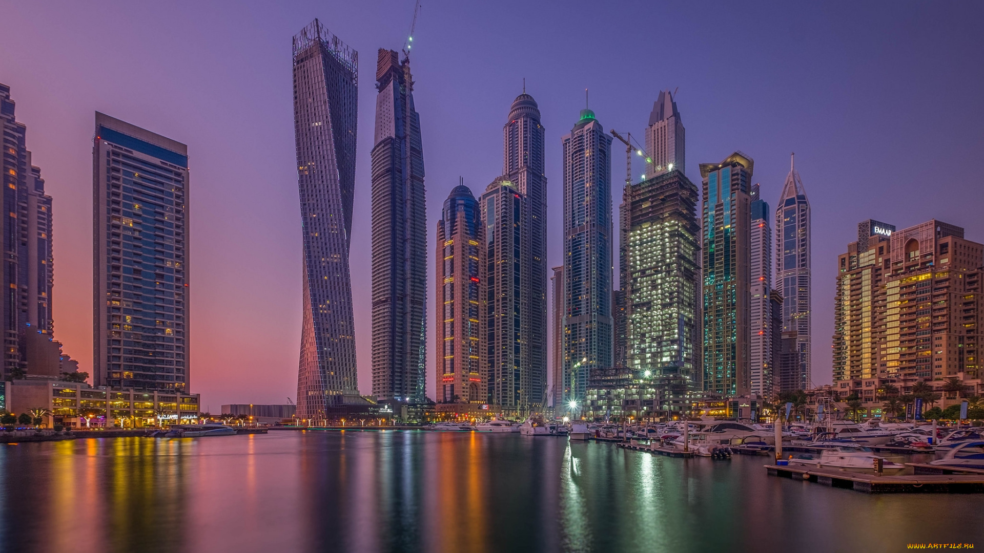 города, дубай, , оаэ, высотки