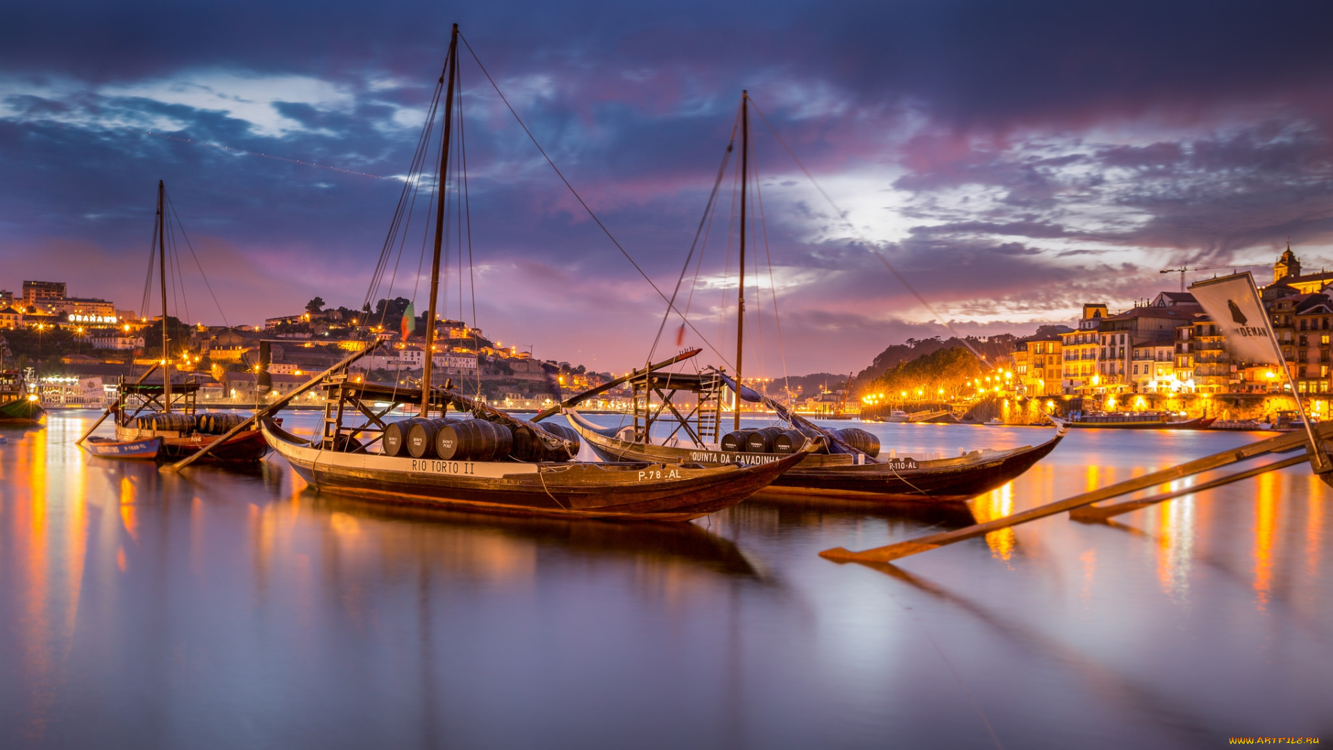 корабли, порты, , , причалы, ночь, огни