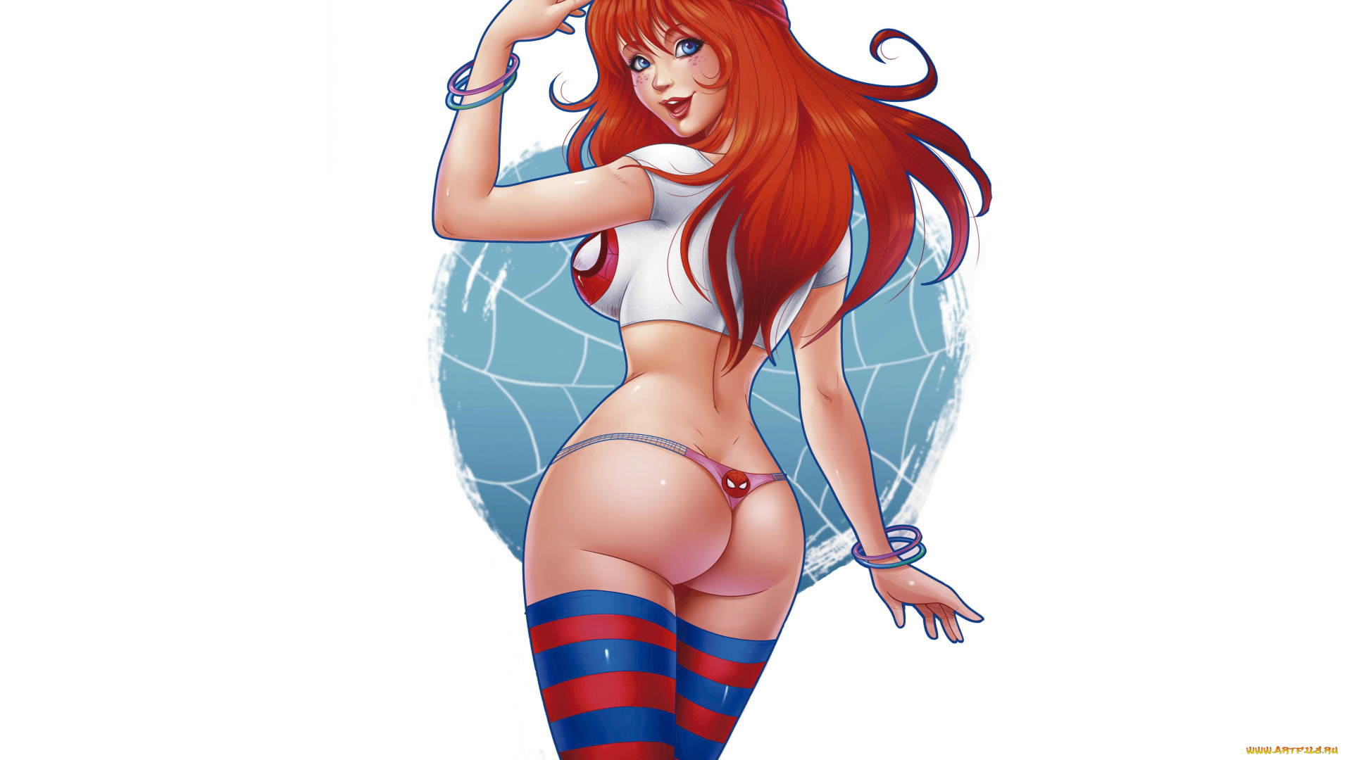 рисованное, люди, девушка, фон, взгляд