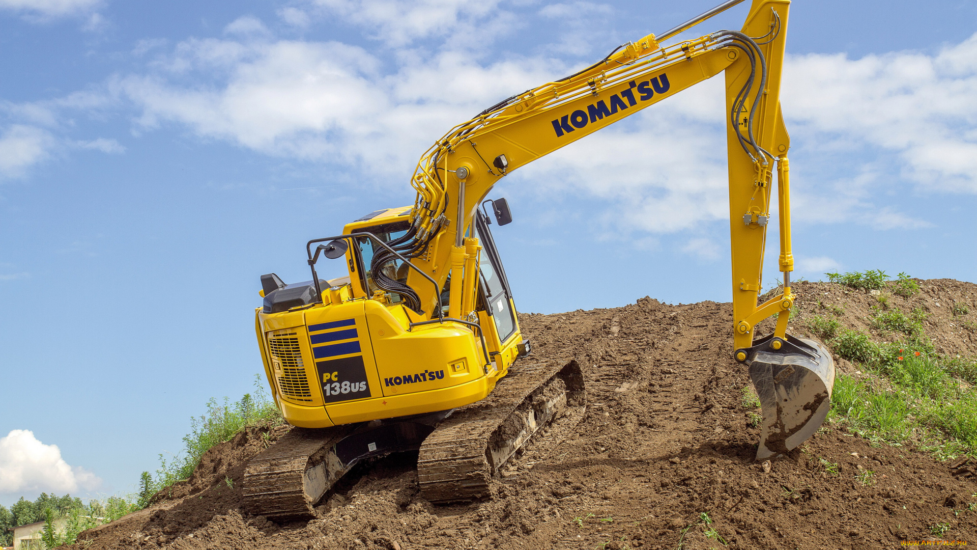 техника, экскаваторы, komatsu