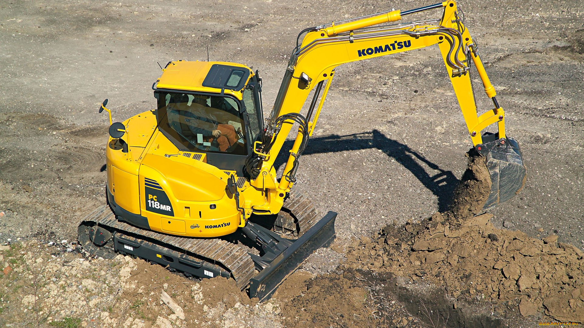 техника, экскаваторы, komatsu