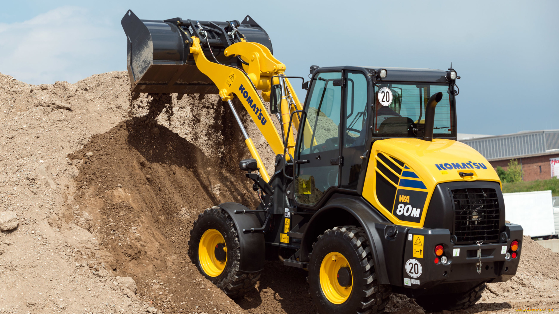 техника, фронтальные, погрузчики, komatsu