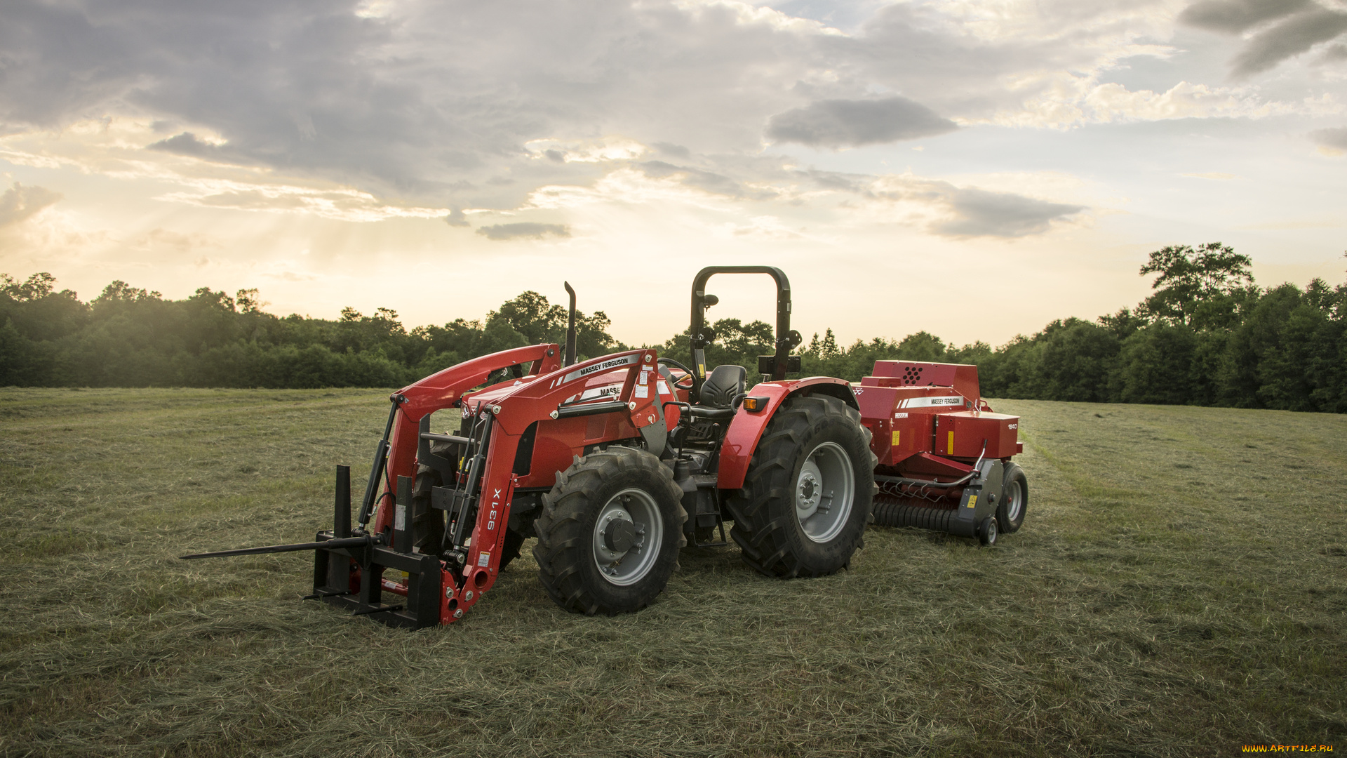 техника, фронтальные, погрузчики, massey, ferguson