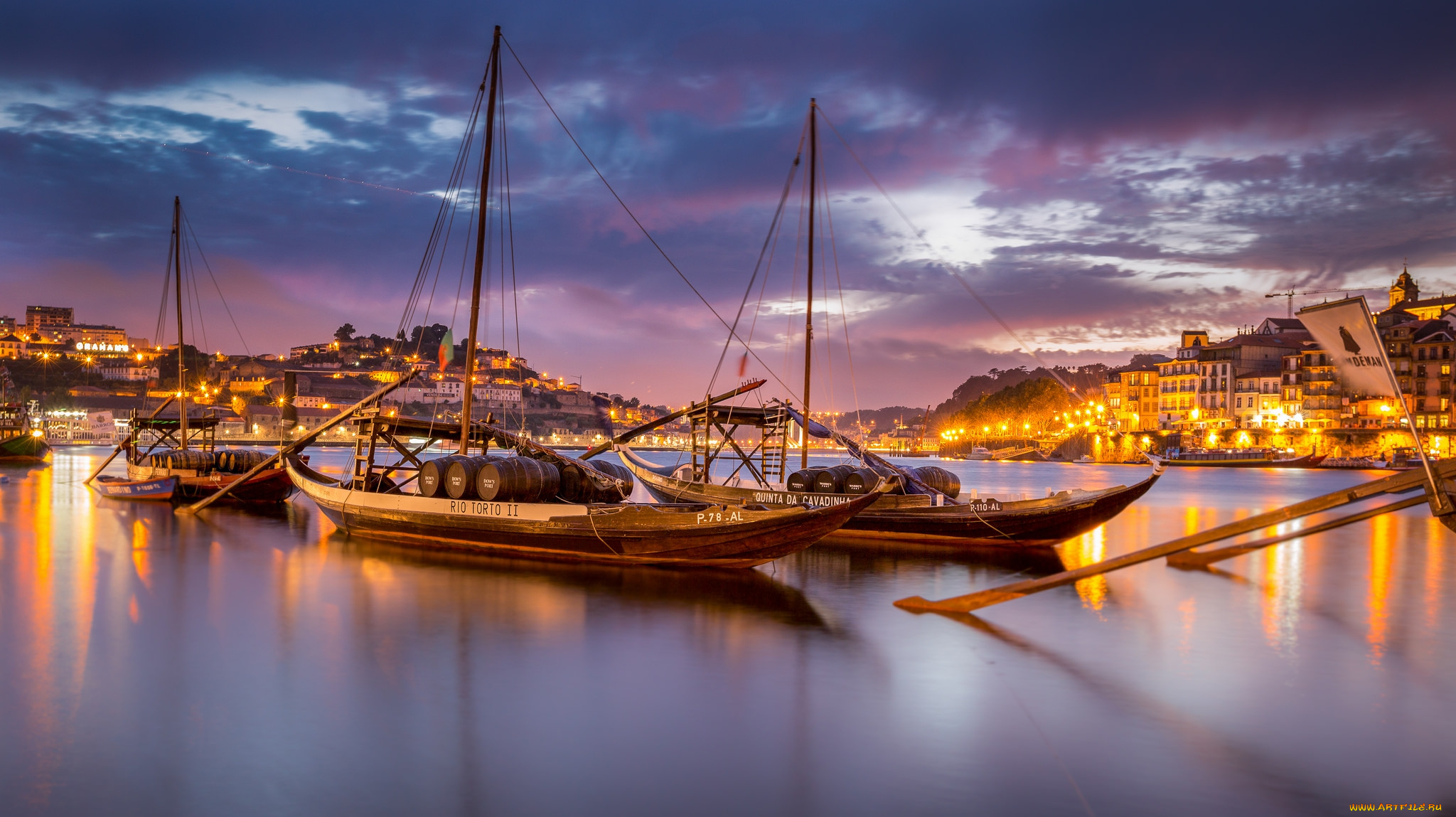 корабли, порты, , , причалы, ночь, огни