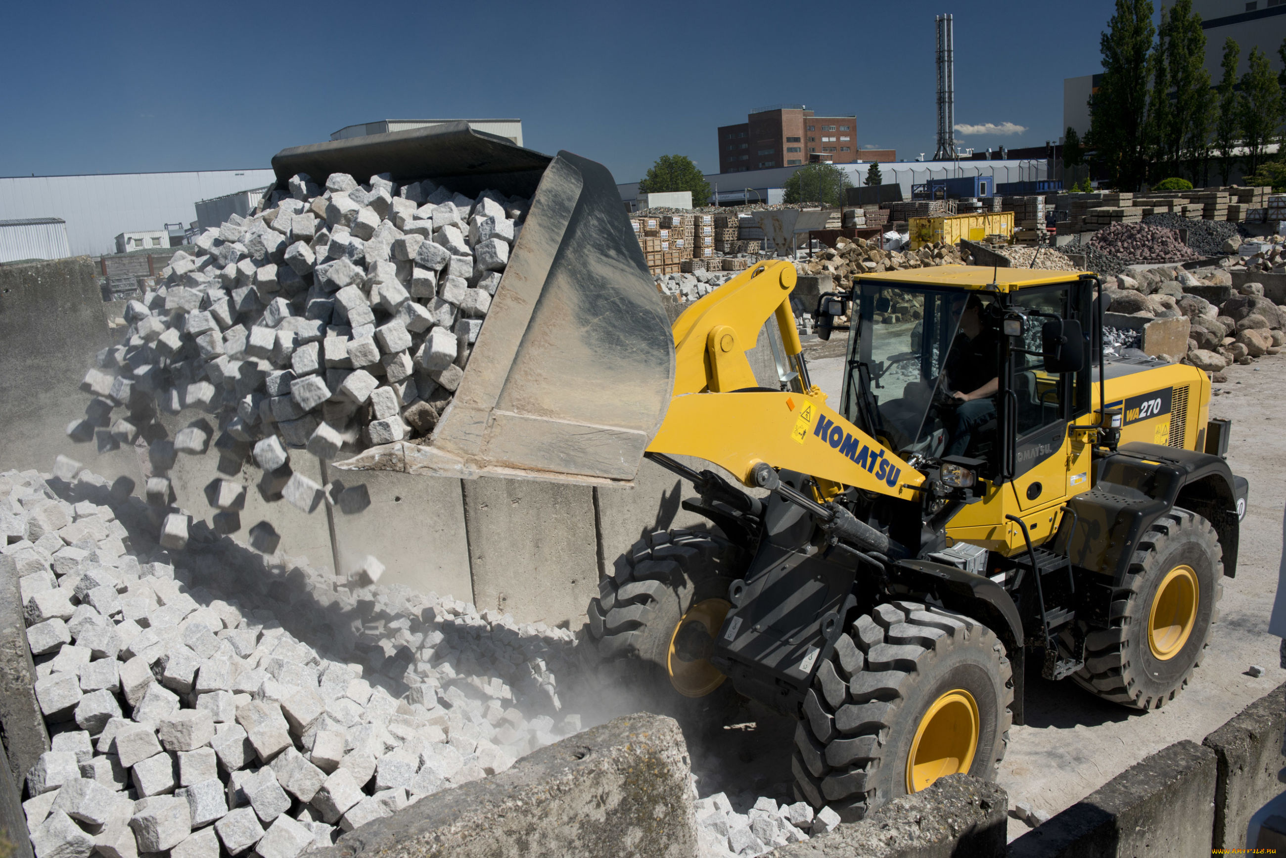 техника, фронтальные, погрузчики, komatsu