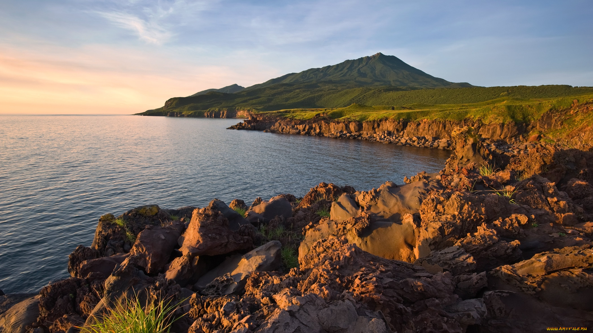 итуруп, природа, побережье, курилы, остров, россия, море, берег