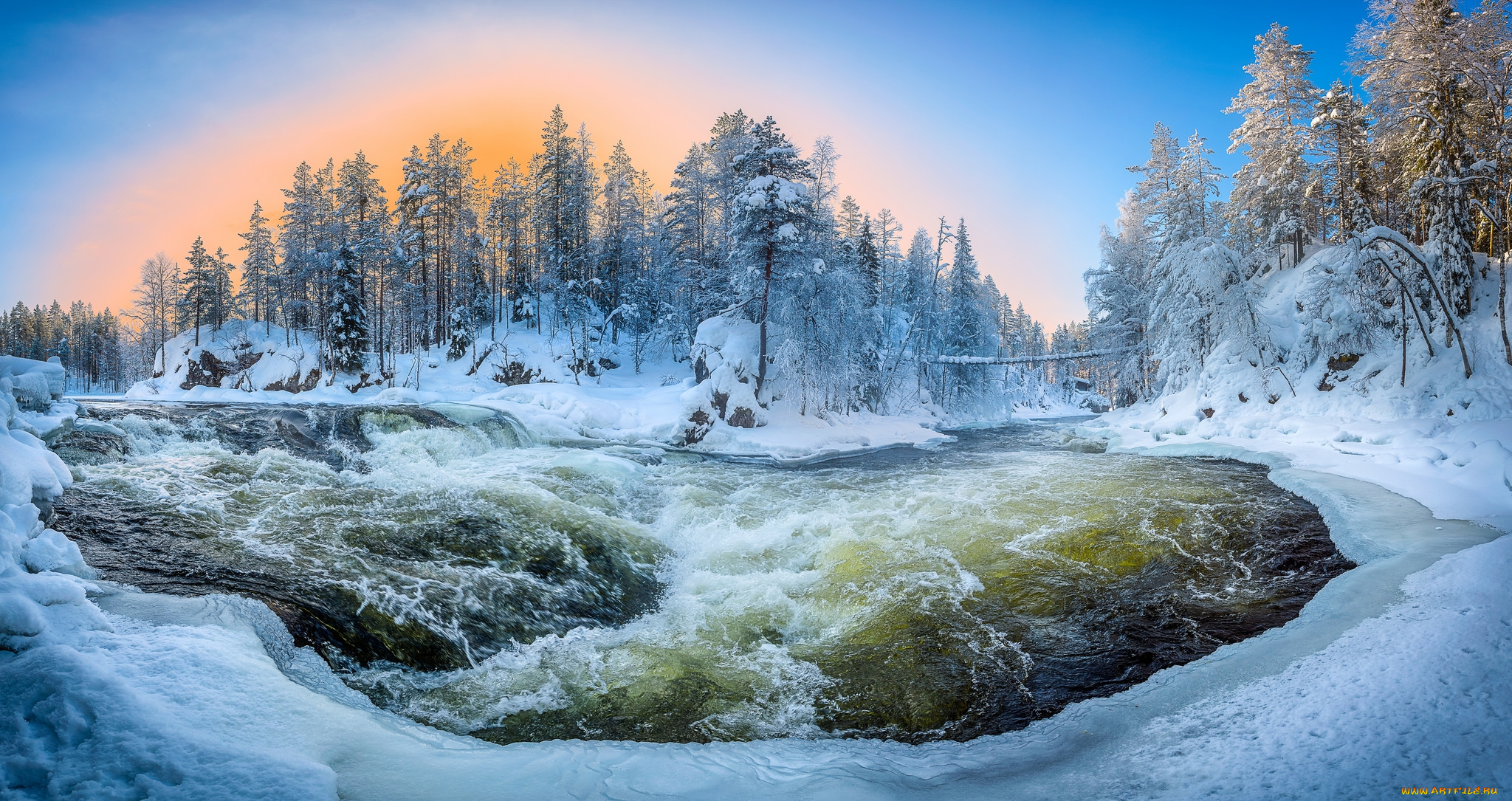 природа, зима, простор