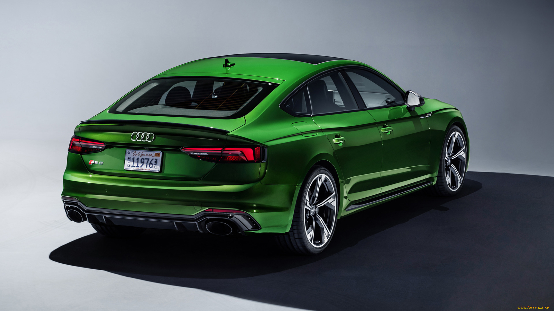 audi, rs-5, sportback, 2019, автомобили, audi, rs-5, sportback, 2019, зелёный