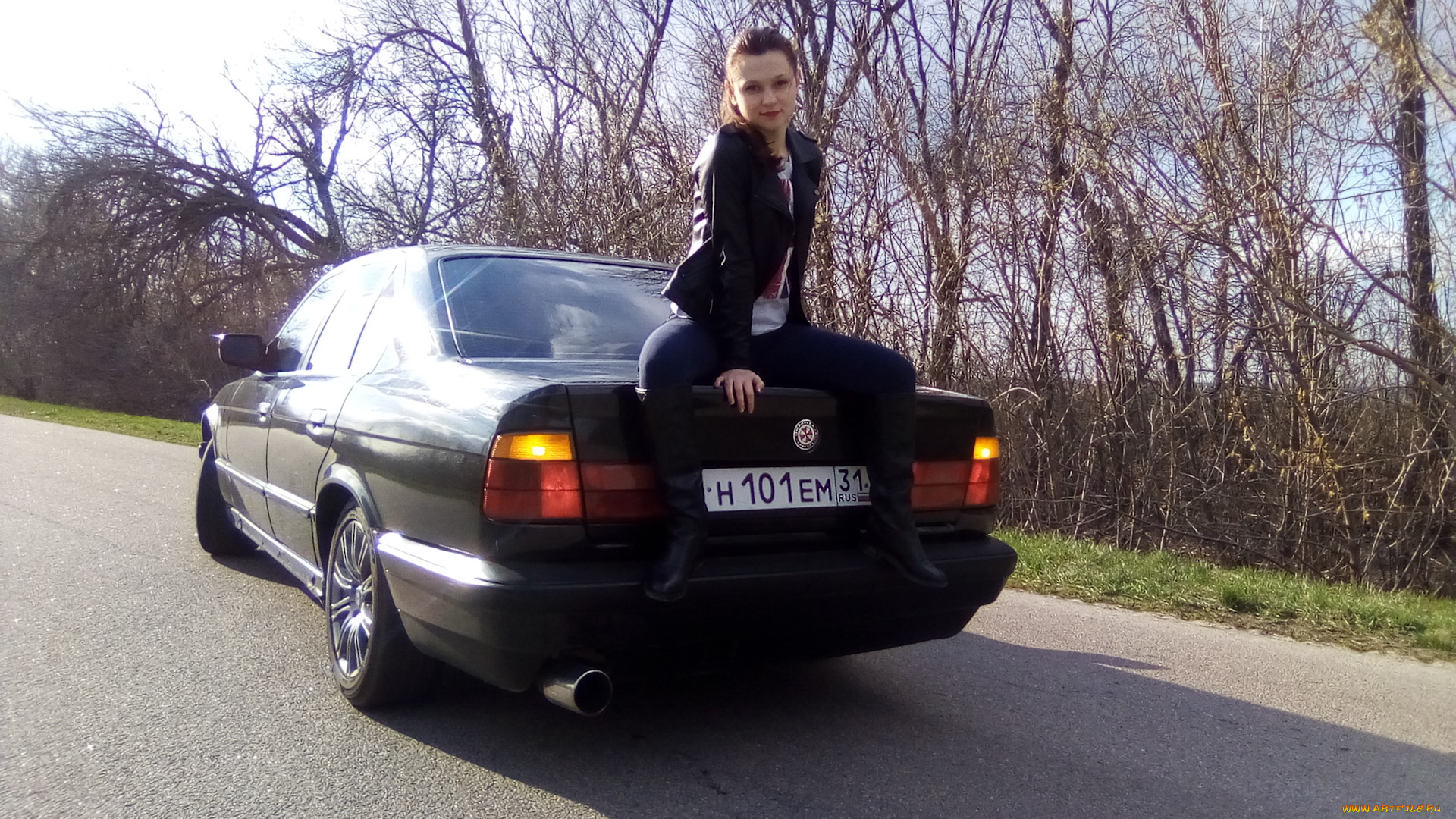 автомобили, -авто, с, девушками, bmw, 5, series, 520i