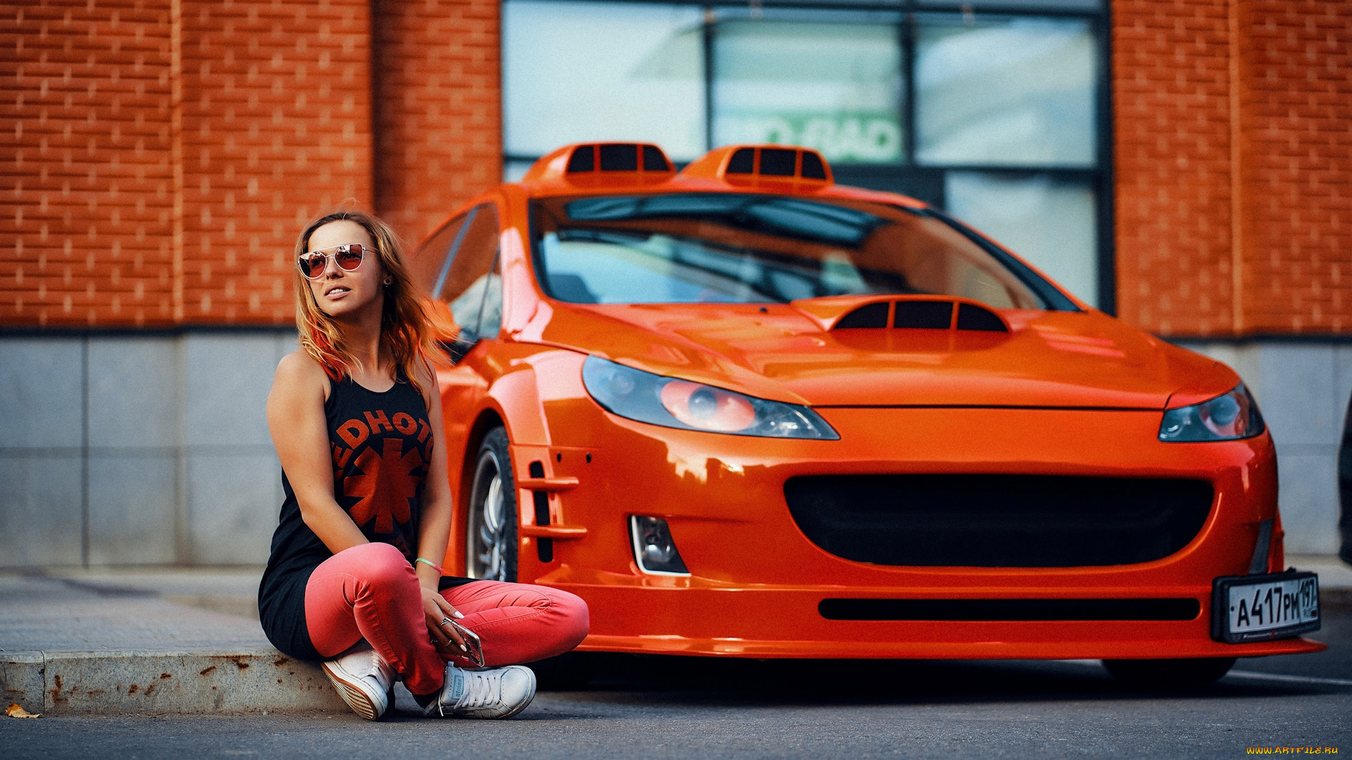 автомобили, -авто, с, девушками, peugeot