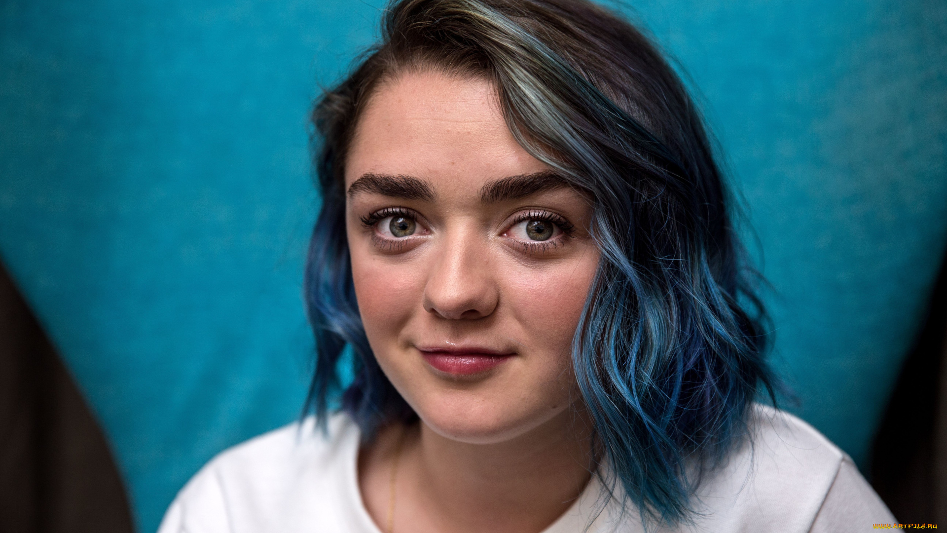 девушки, maisie, williams, актриса, лицо, улыбка