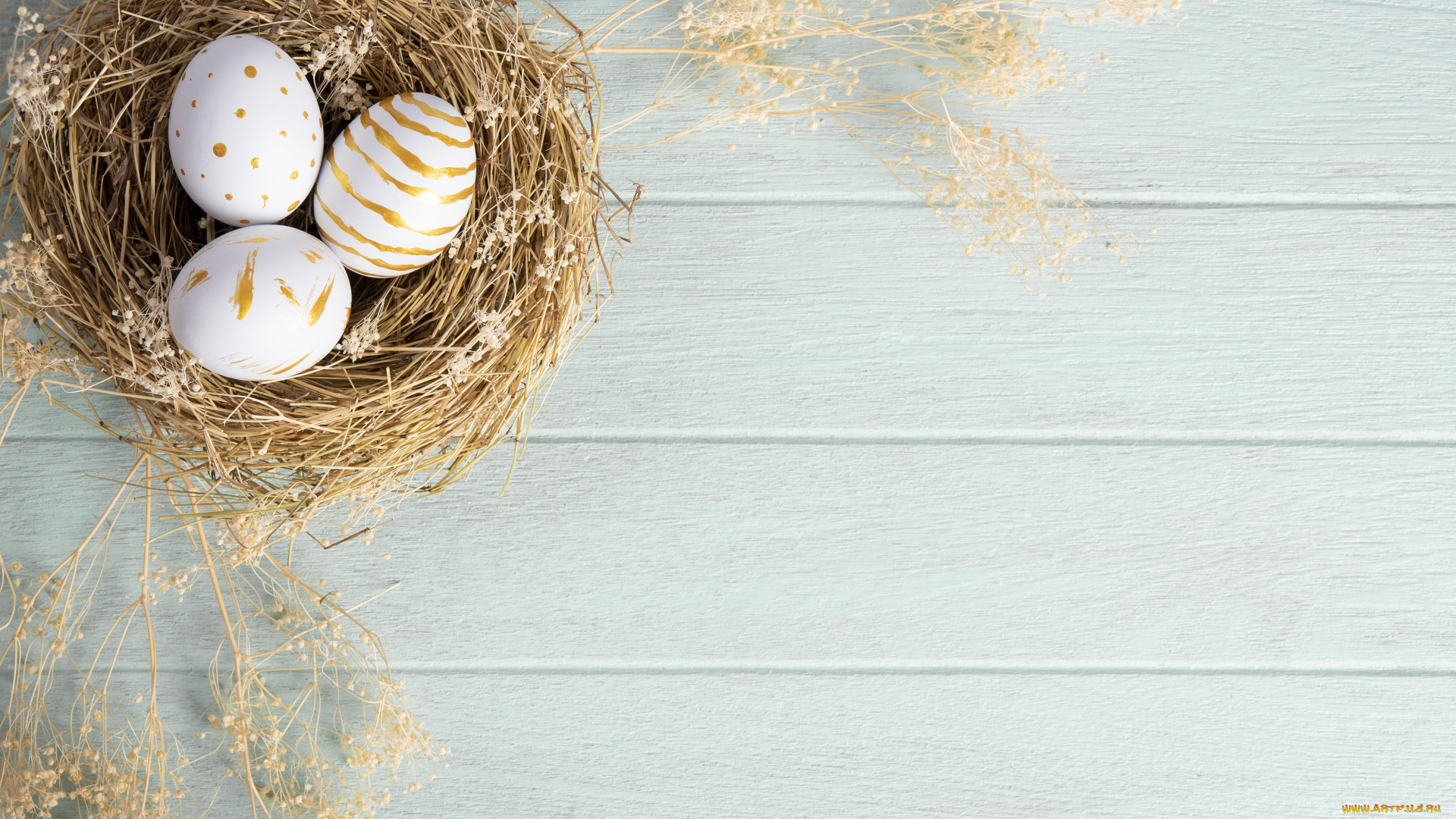 праздничные, пасха, праздник, яйца, гнездо